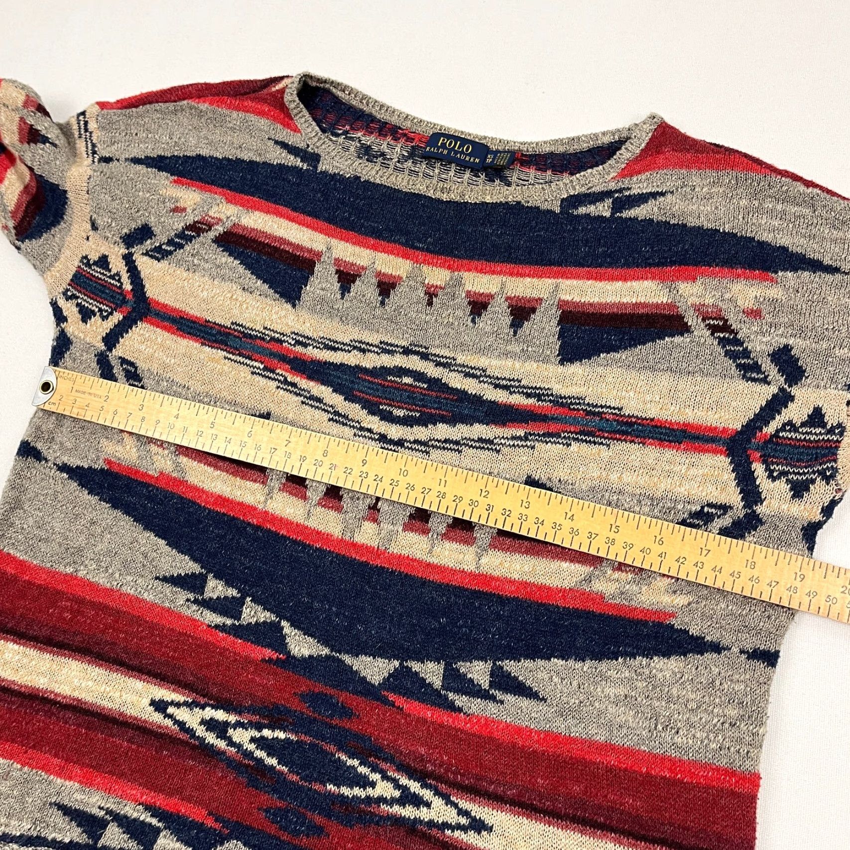 Polo Ralph Lauren Polo Ralph Lauren Sweater Womens XS Oversized Southwestern Aztec Knit Blouse Top Size XS / US 0-2 / IT 36-38 - 6 Thumbnail