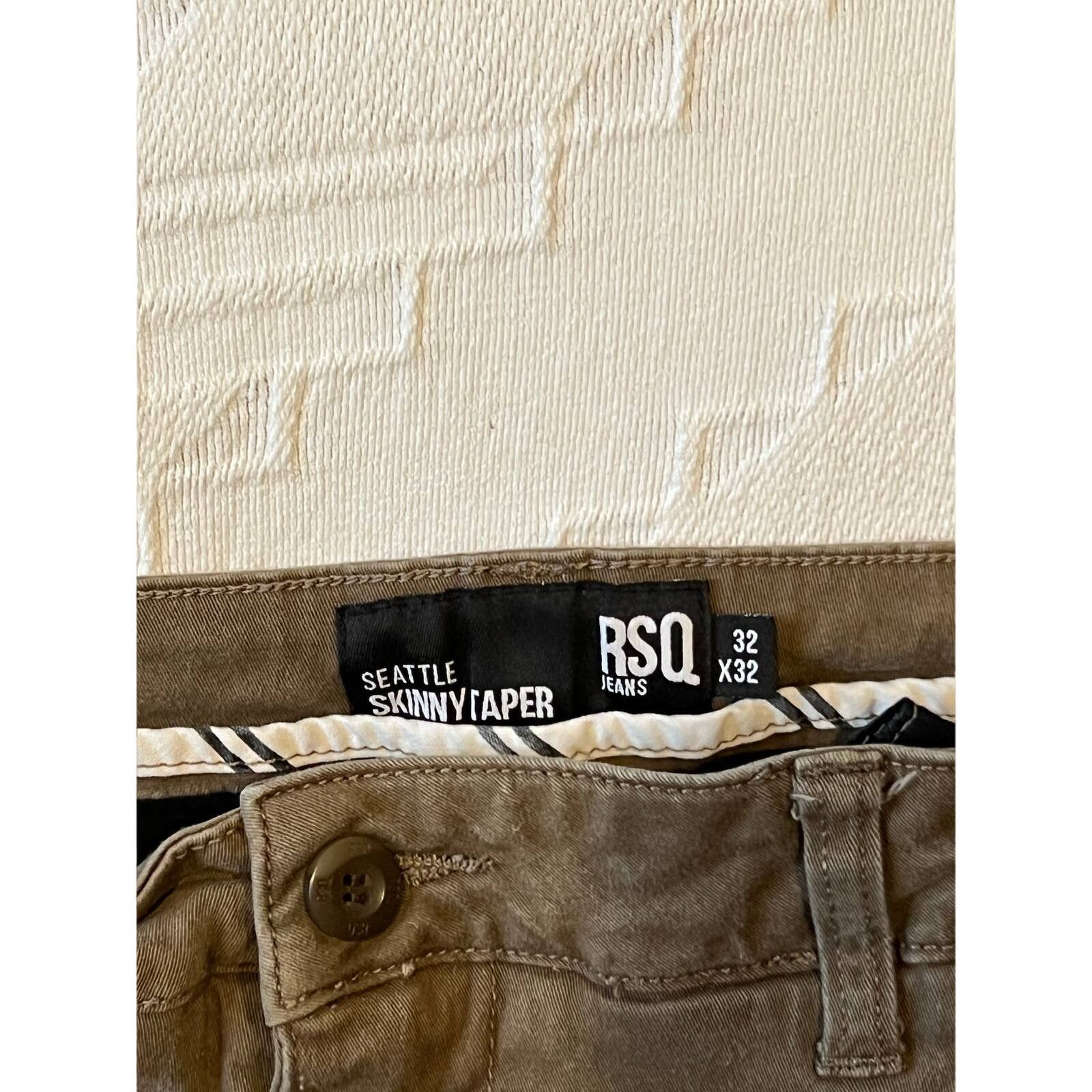 Rsq RSQ Seattle Skinny Brown Jeans Mens 32x32 Size US 32 / EU 48 - 2 Thumbnail
