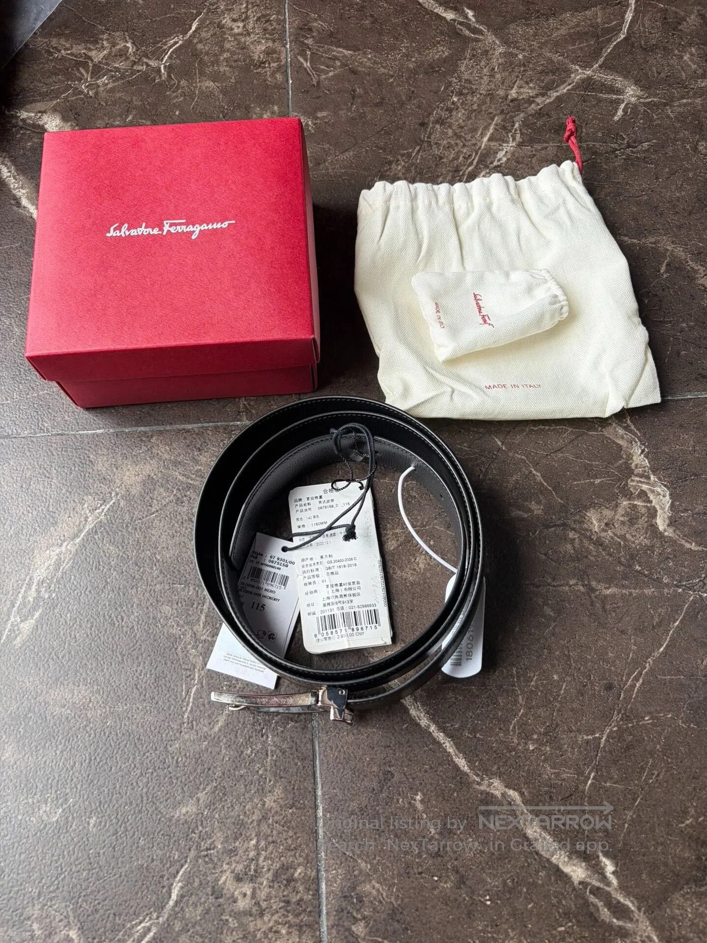 Salvatore Ferragamo Ferragamo Calfskin Belt. Size ONE SIZE - 8 Thumbnail