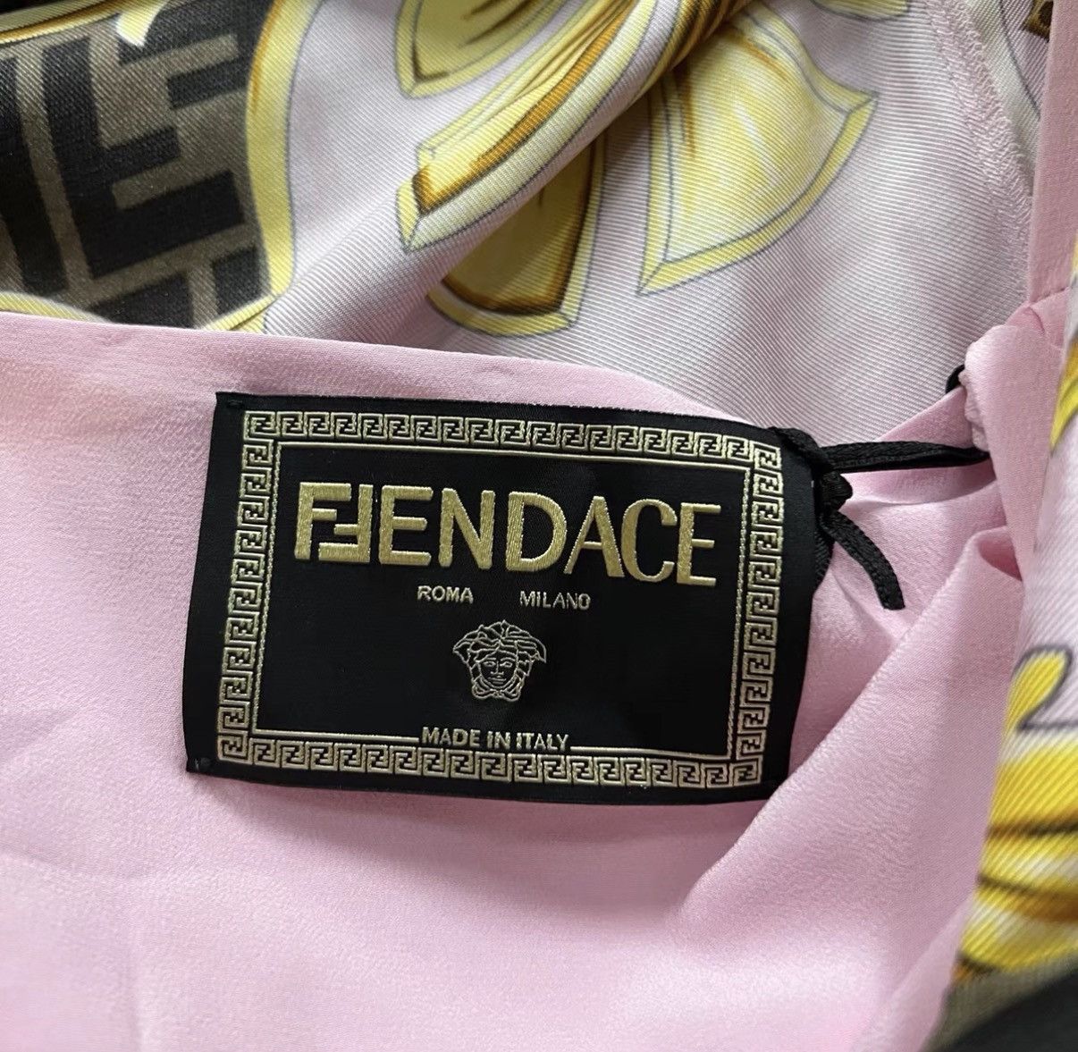 Fendi FENDI x Versace color-block FF all-over printed dress J41 Size XS / US 0-2 / IT 36-38 - 3 Thumbnail