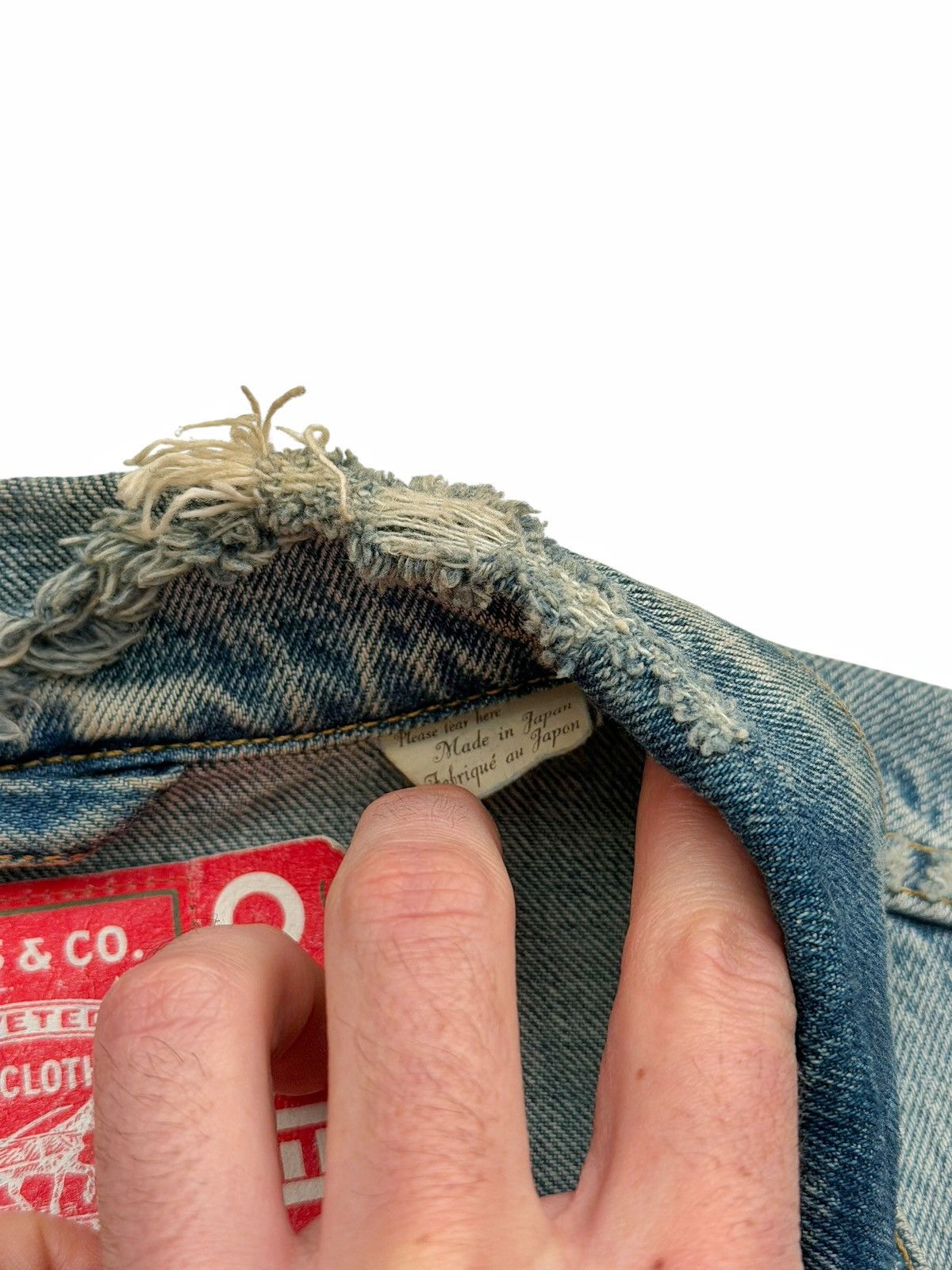 Kenzo × Levi's Kenzo Type II 2 Distressed Destroyed Denim Jacket Size US M / EU 48-50 / 2 - 11 Thumbnail