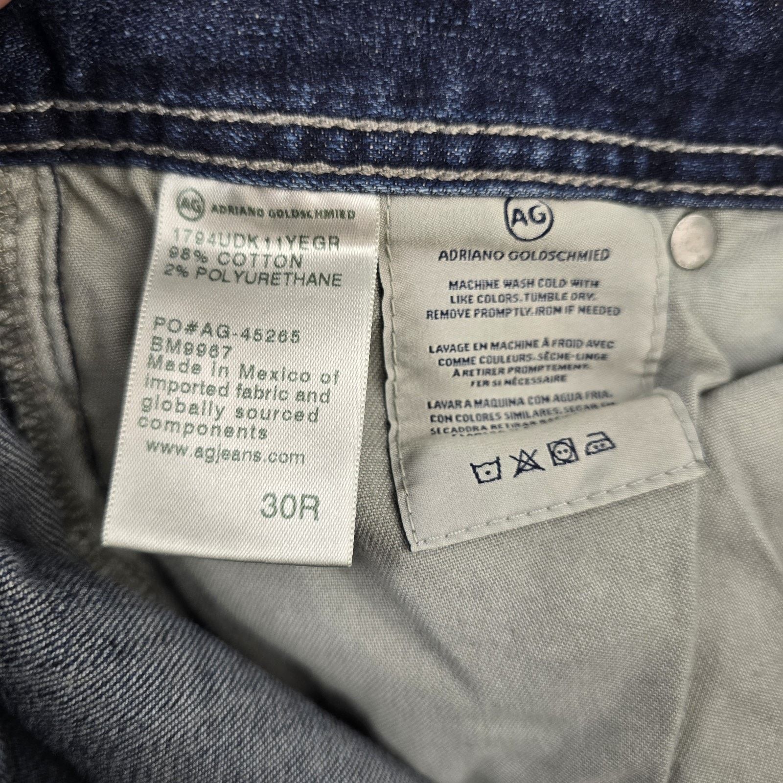 AG Adriano Goldschmied AG Adriano Goldschmied Jeans 30 The Everett Slim Straight Size US 30 / EU 46 - 8 Thumbnail