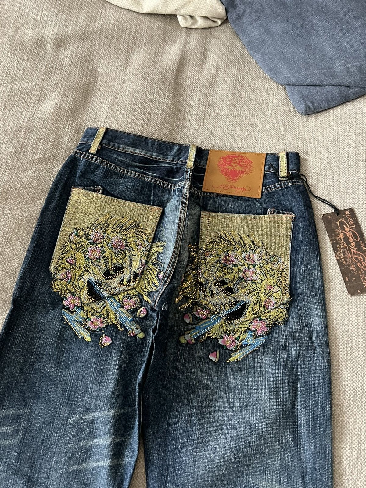Ed Hardy Vintage 💥 Ed Hardy Jeans by Christian Audigier Pants Size US 32 / EU 48 - 5 Thumbnail