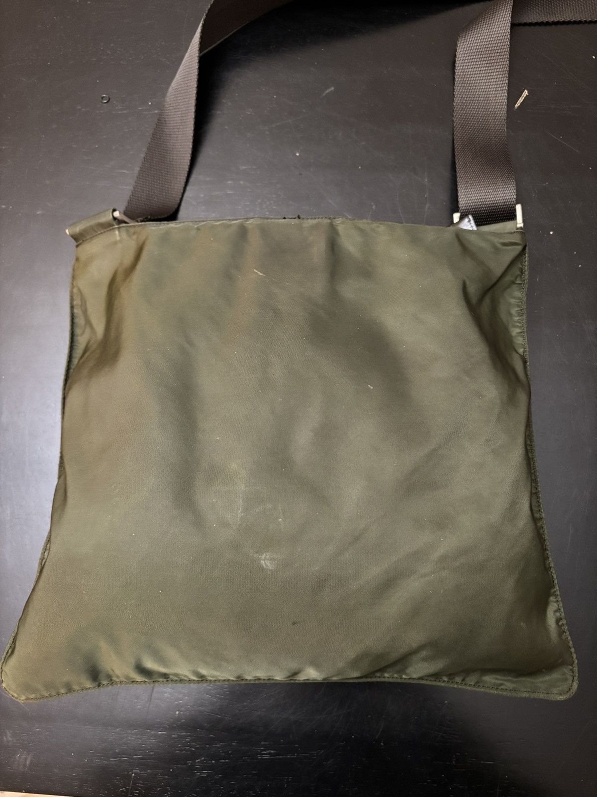 Prada Prada Nylon Shoulder Crossbody Bag Olive Green Size ONE SIZE - 4 Thumbnail