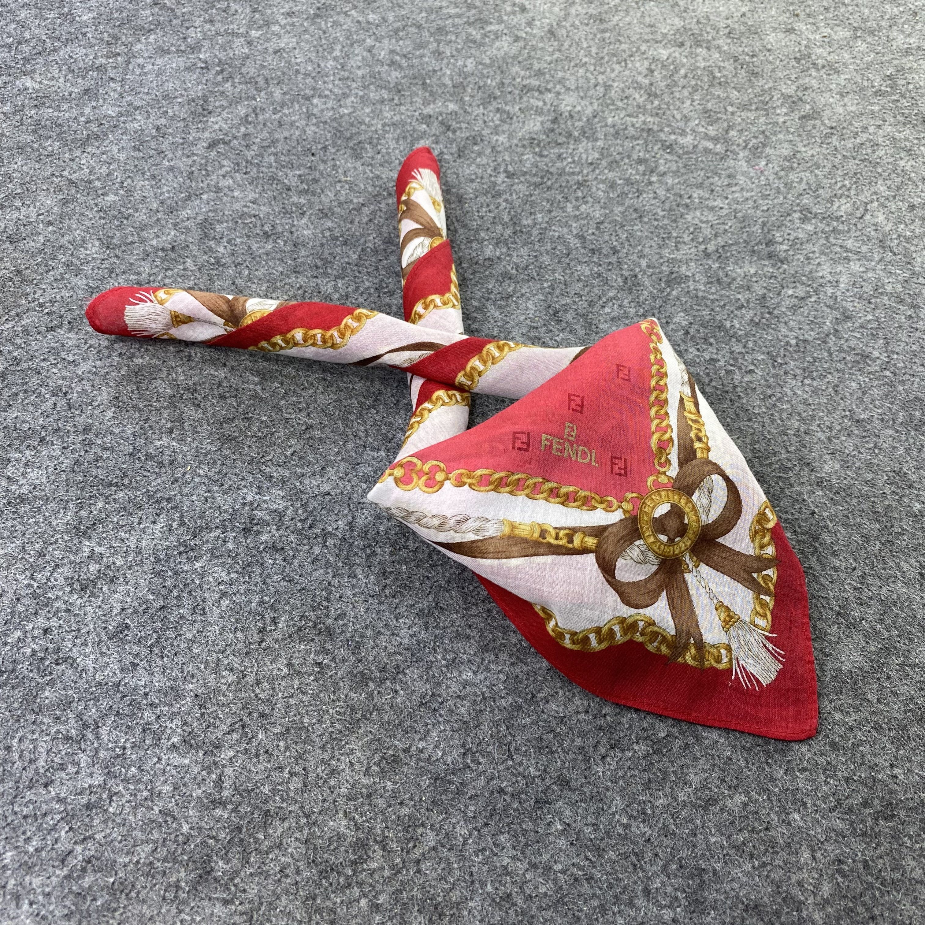 Fendi Fendi Handkerchief Neckerchief Bandana-B2032 Size ONE SIZE - 1 Thumbnail