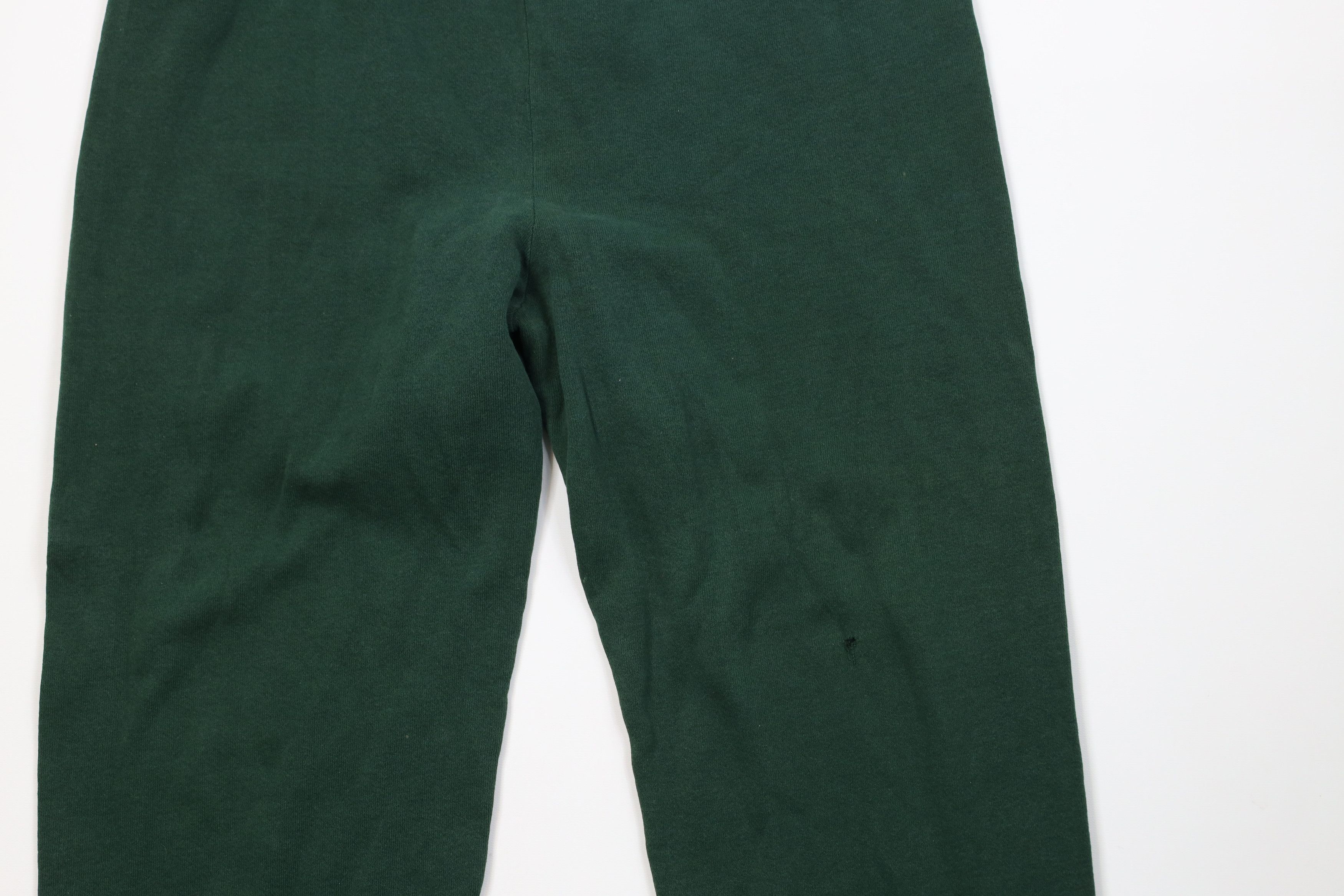 Vintage Vintage 90s Streetwear Blank Sweatpants Joggers Dark Green Size US 36 / EU 52 - 3 Thumbnail