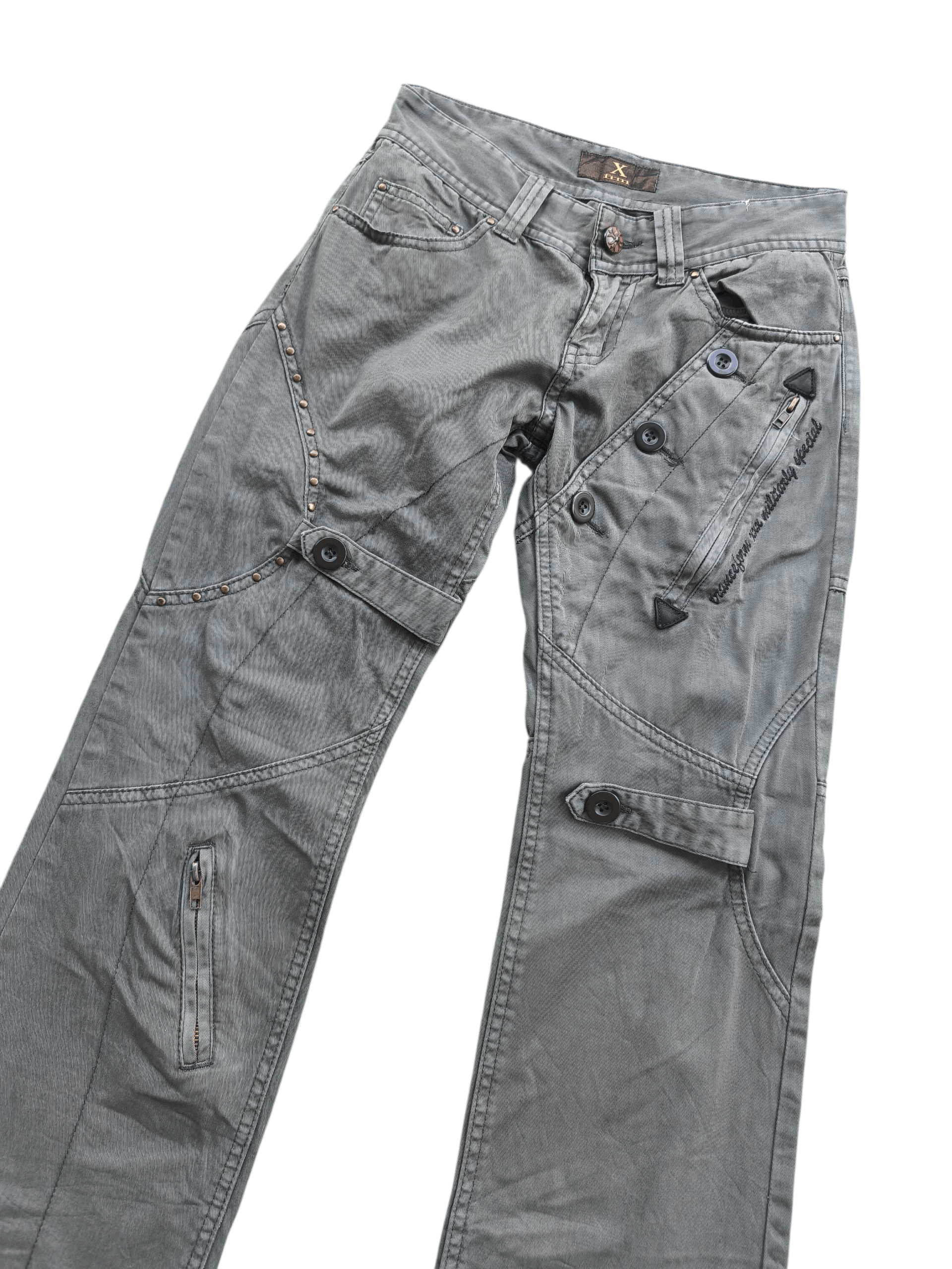 If Six Was Nine Xfrm assymetric flare pants Size US 30 / EU 46 - 4 Thumbnail