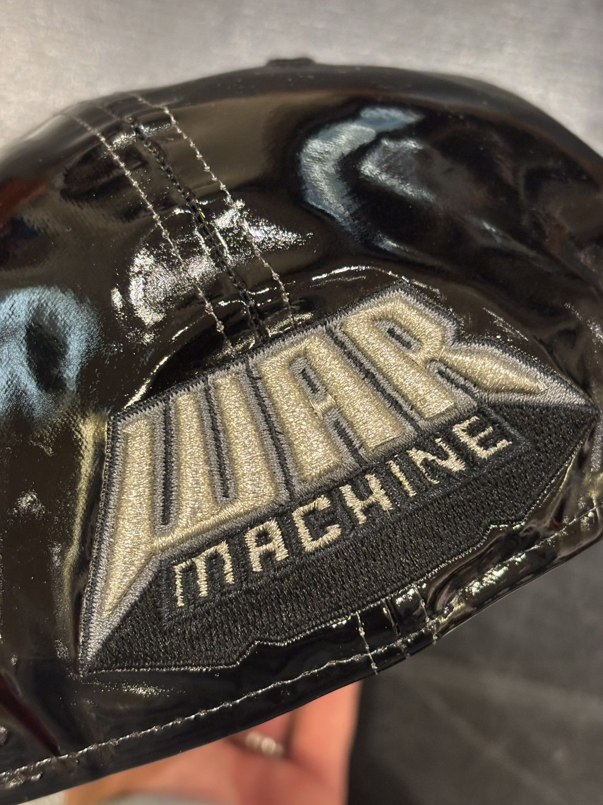 New Era New Era War Machine Iron Man Patent Leather Hat Size ONE SIZE - 4 Thumbnail
