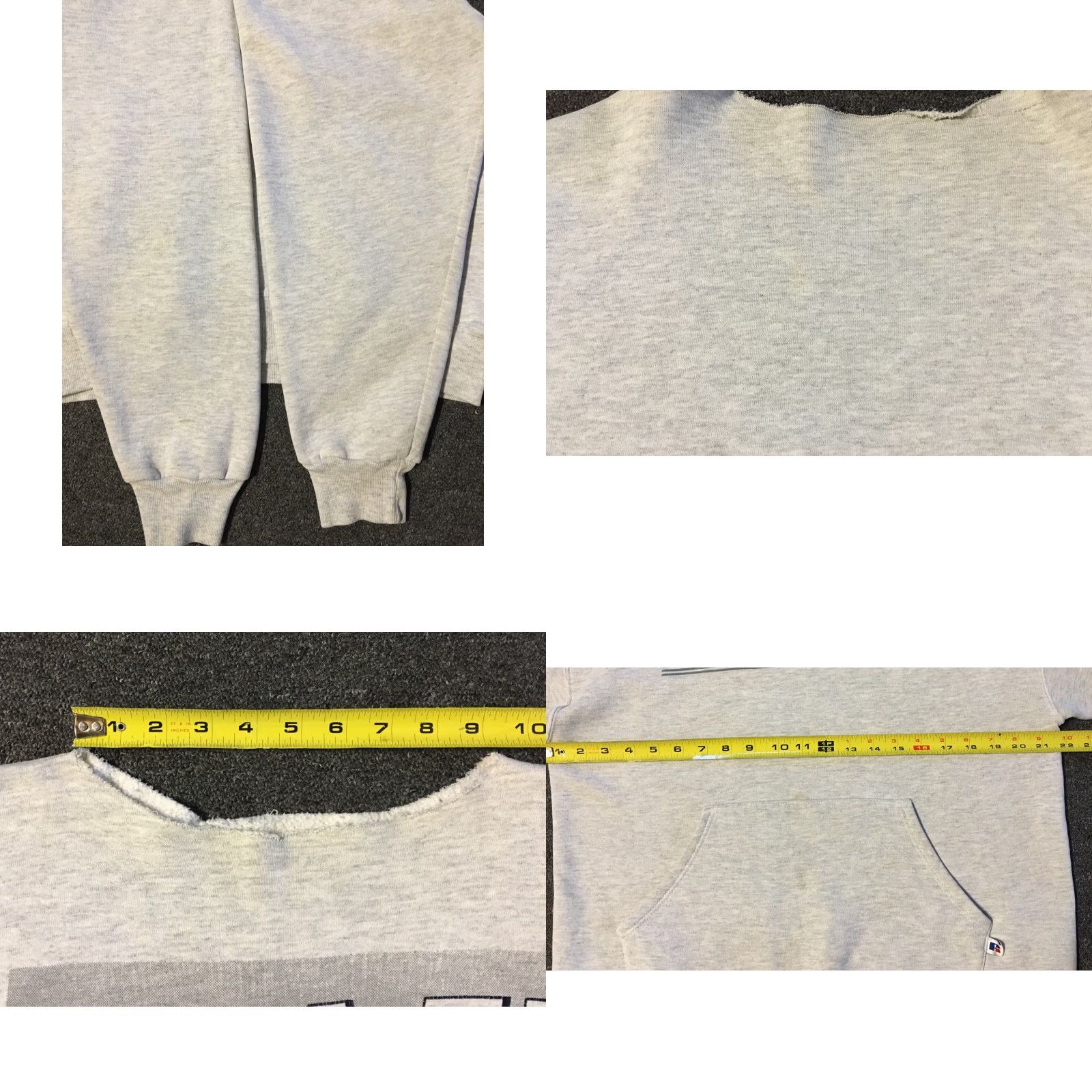 Russell Athletic VINTAGE Russell Athletic Sweatshirt M Gray College NAU 90s Thrashed Football Punk Retro University USA Knitted Pullover Mens Size US M / EU 48-50 / 2 - 8 Thumbnail