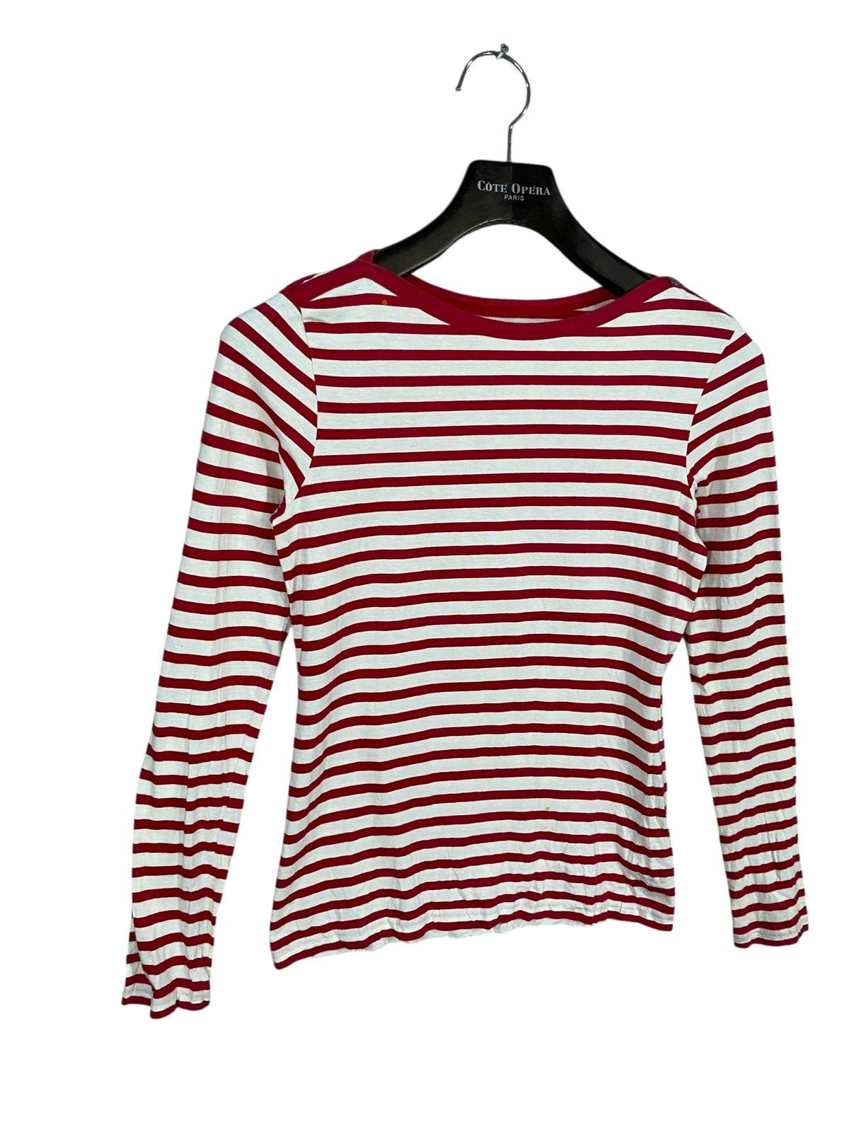 agnes b. Vintage agnes b longsleeve striped red white Size S / US 4 / IT 40 - 3 Thumbnail