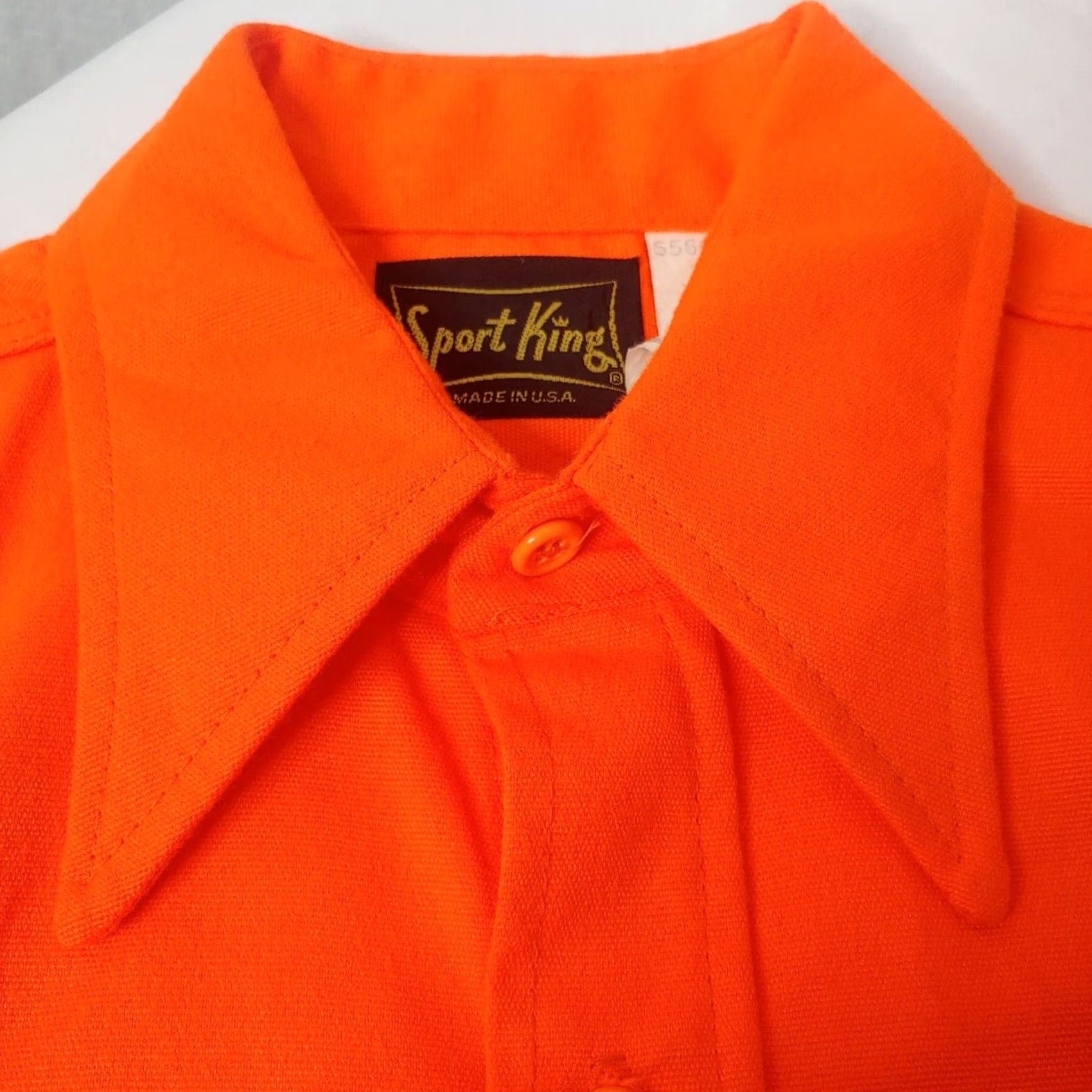 Vintage VINTAGE Sport King Hunting Shirt M Orange Blaze Safety Hunt Field United States 100% Acrylic Button-Up Long Sleeve Collared Pocketed Men Adult Regular Size US M / EU 48-50 / 2 - 2 Thumbnail