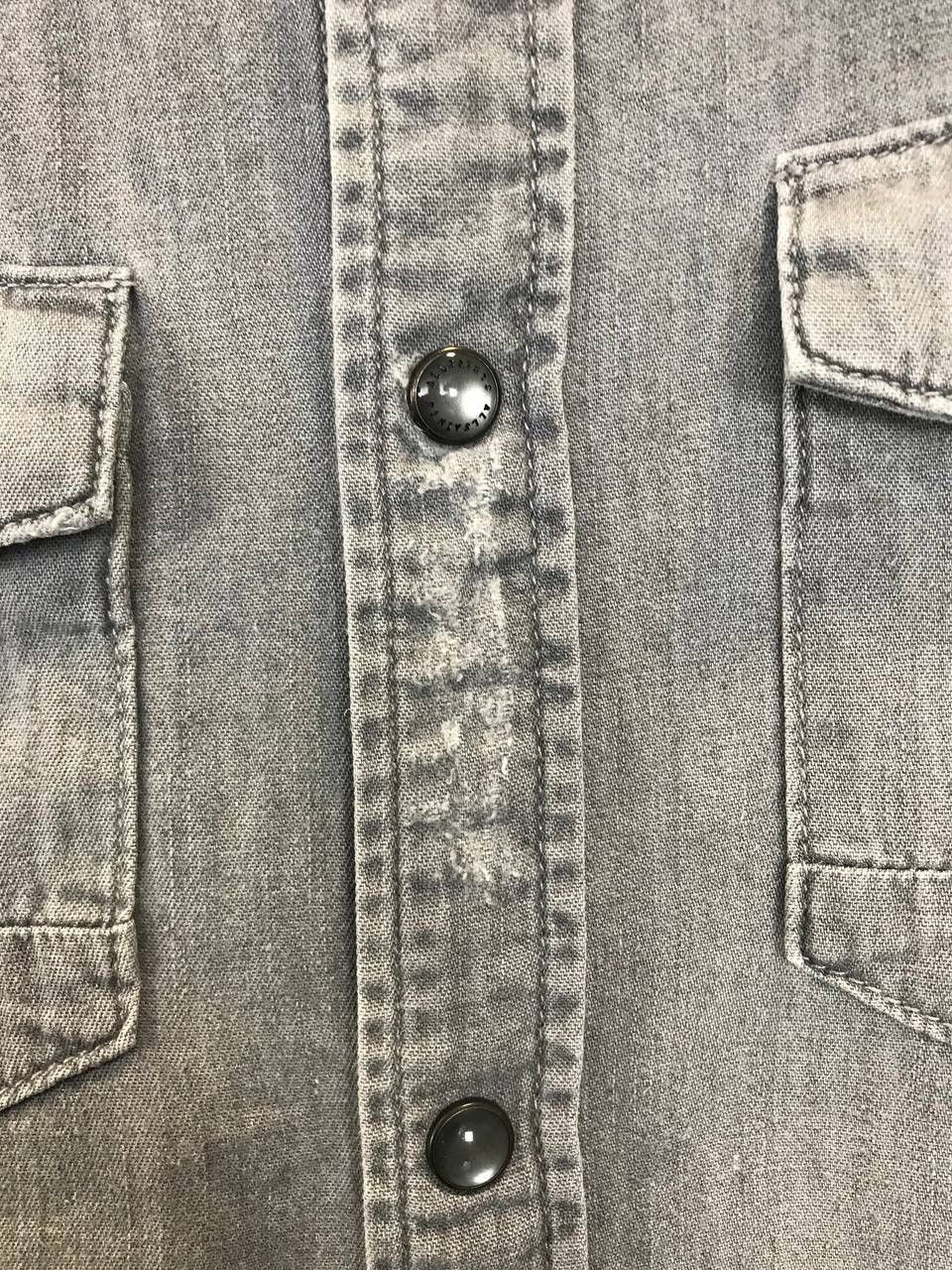 Allsaints Allsaints designer distressed denim shirt Size US S / EU 44-46 / 1 - 4 Thumbnail