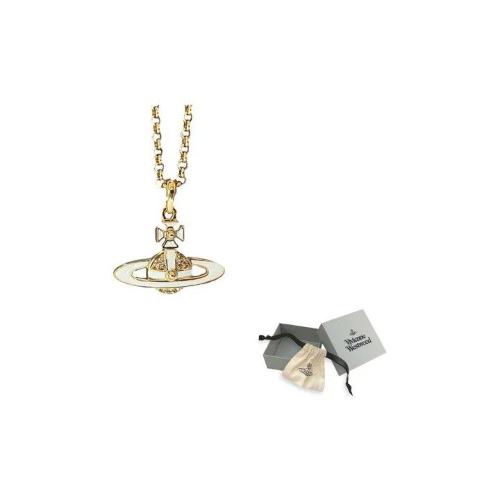 Vivienne Westwood Vivienne Westwood Neil Saturn Pendant Necklace 0079 Size ONE SIZE - 1 Thumbnail