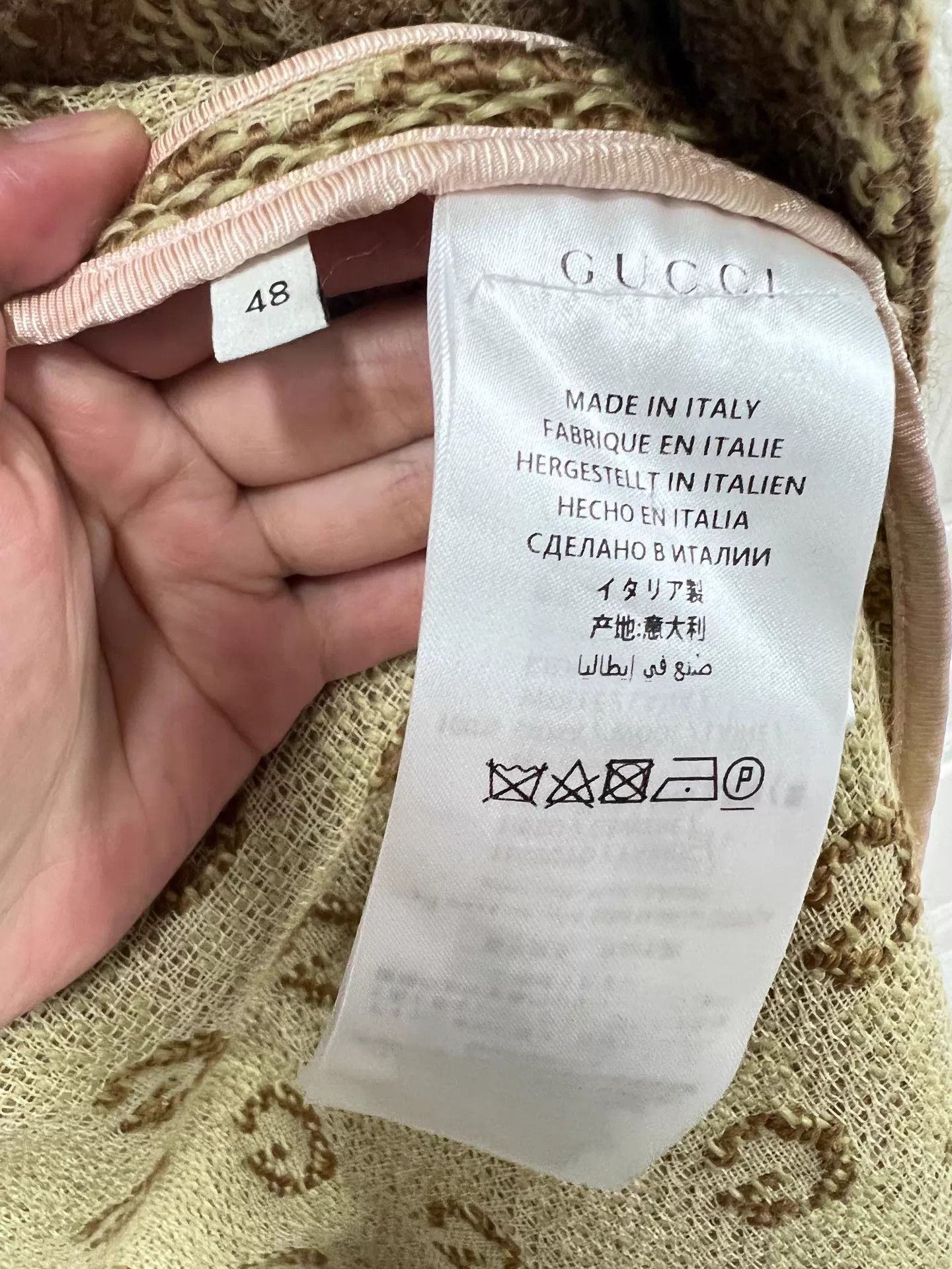 Gucci Gucci Khaki GG Allover Runway Wool Coat 48 EU NWT Size US M / EU 48-50 / 2 - 5 Thumbnail