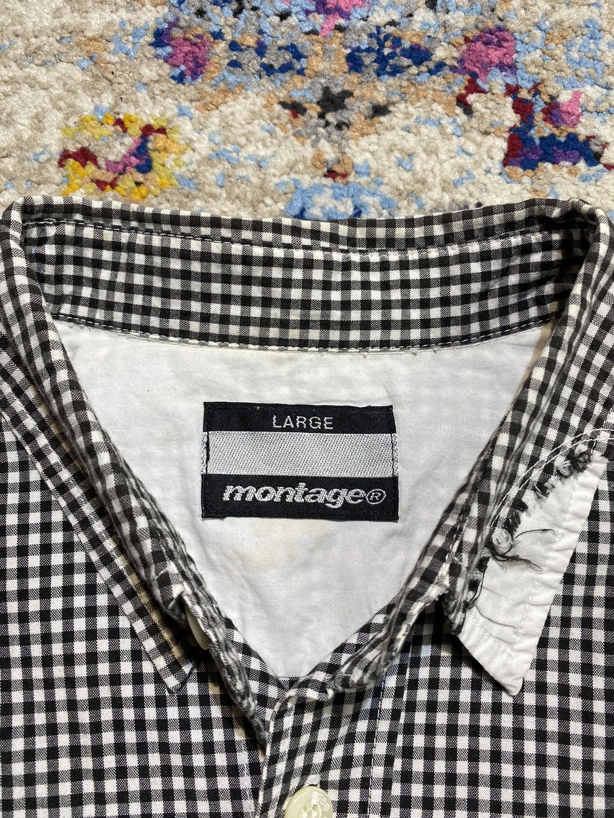 Montage Vintage Montage Japan Statements Cut Rework Button Up Shirts Size US M / EU 48-50 / 2 - 6 Thumbnail