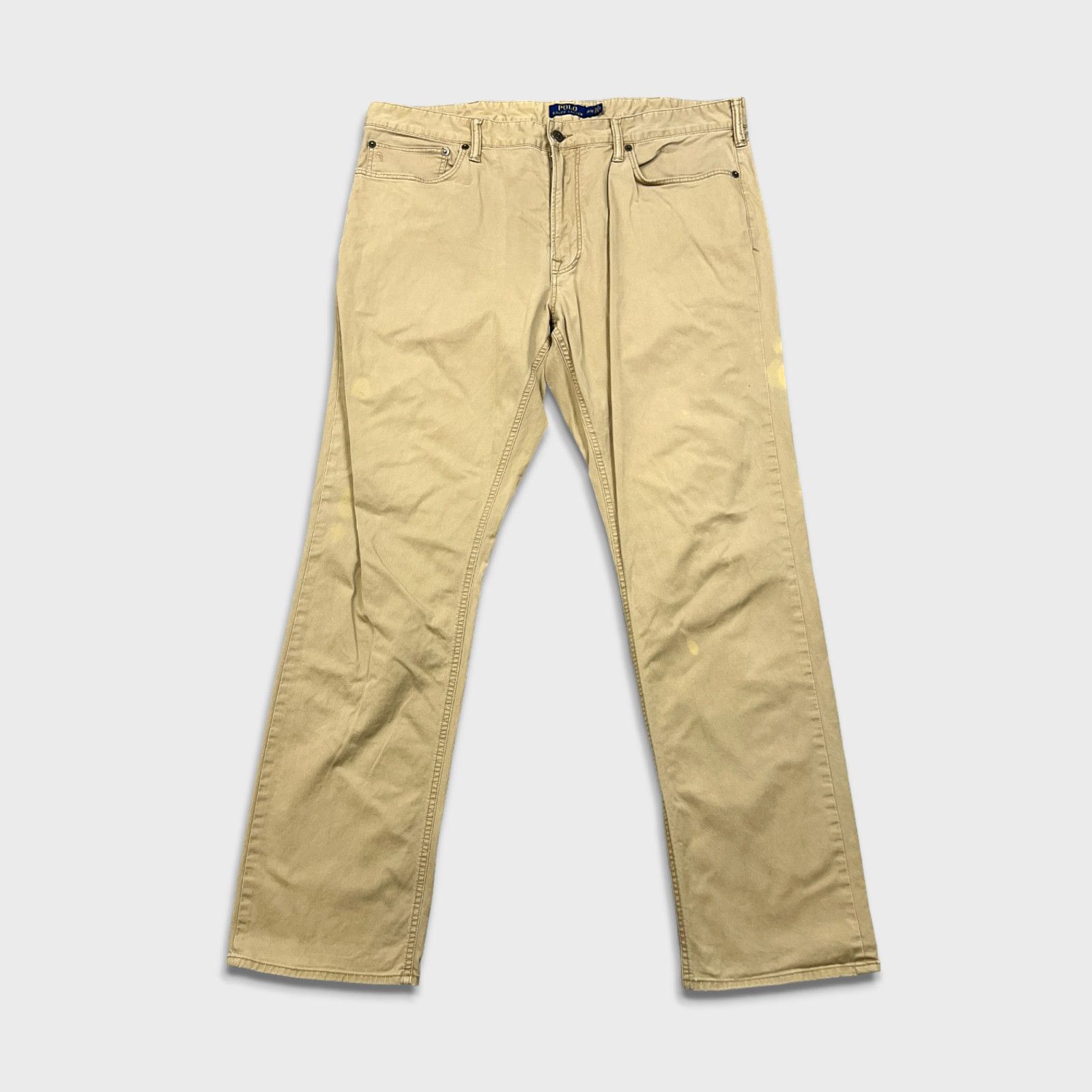 Polo Ralph Lauren × Ralph Lauren × Vintage Polo Ralph Lauren Pants 38x32 Straight Leg Chino Trousers Size US 38 / EU 54 - 1 Thumbnail