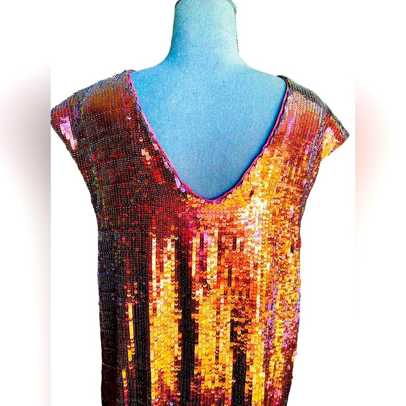 Anthropologie Maeve by Athropologie Kara Sequin Dress Size XS / US 0-2 / IT 36-38 - 4 Thumbnail
