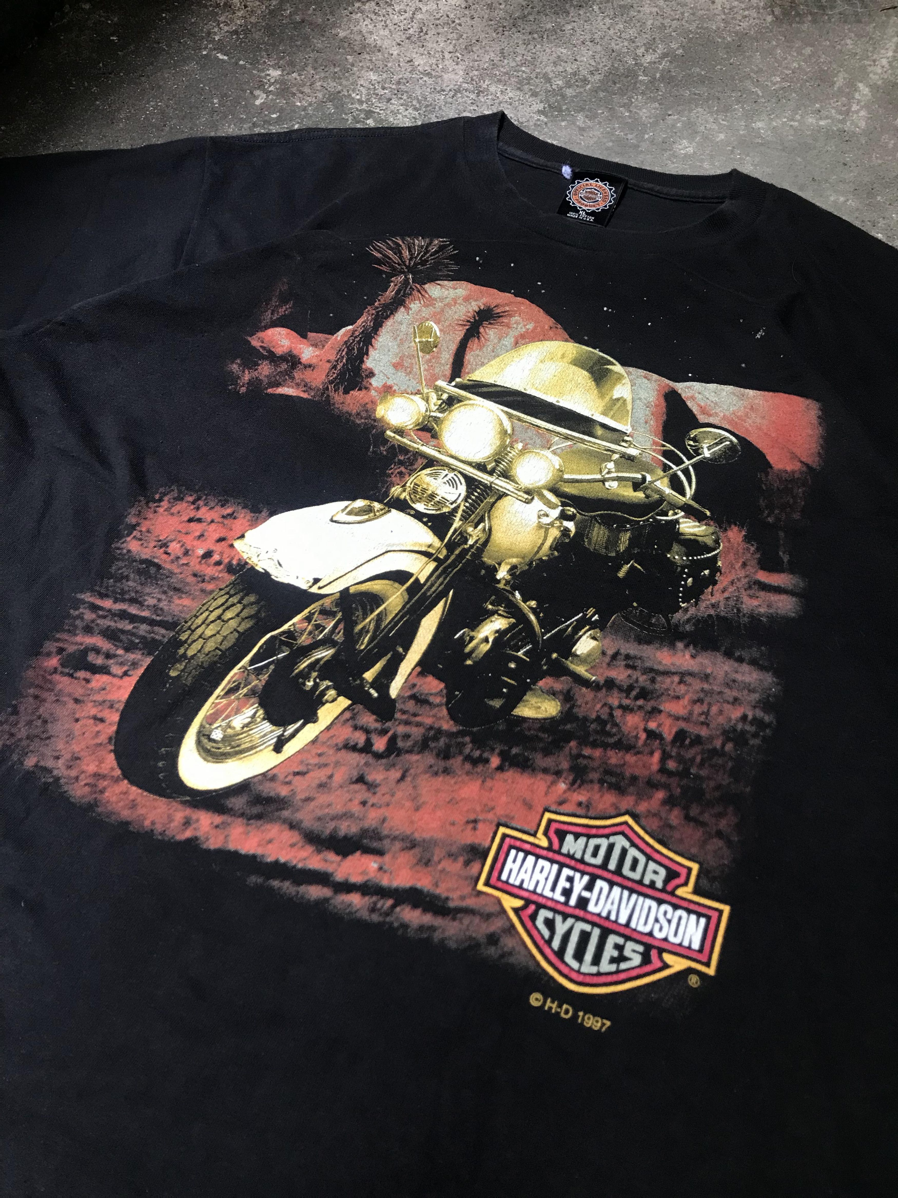 Harley Davidson 90's VINTAGE HARLEY DAVIDSON Size US XL / EU 56 / 4 - 2 Thumbnail