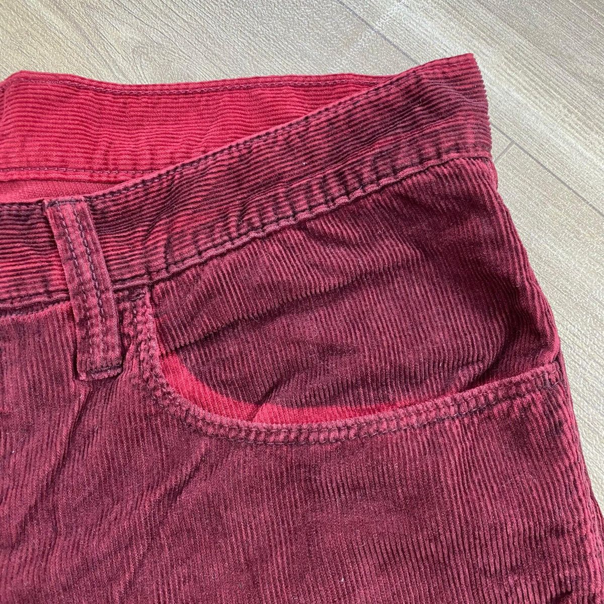 Gucci Vintage Gucci by Tom Ford Red Burgundy Corduroy Pants Luxury Size US 30 / EU 46 - 8 Thumbnail