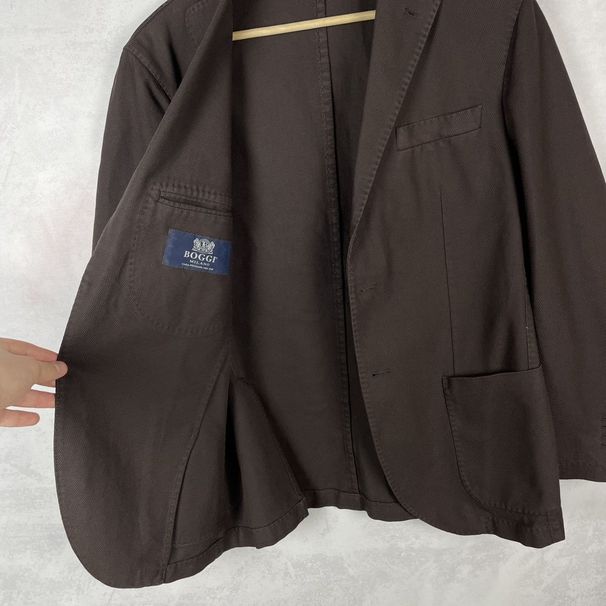 Boggi Boggi Milano Men’s Two Buttons Cotton Blazer Jacket Size 48R Size 48R - 3 Thumbnail