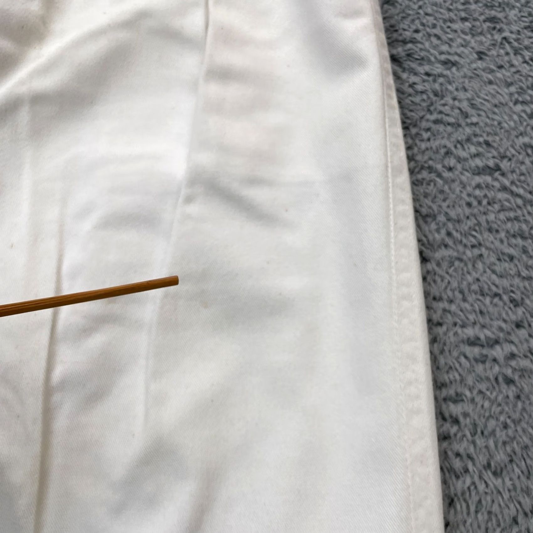 Dockers VINTAGE Dockers Pants Womens 10 White Chino Pleated Cotton Straight Leg Size 28" / US 6 / IT 42 - 7 Thumbnail
