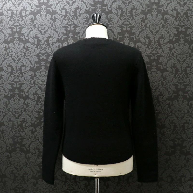 Chrome Hearts Collarless Cashmere Zipper Knit