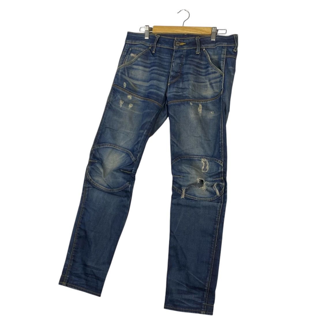 Designer × Vintage Vintage Distressed Denim G Star Raw Japanese Brand Rare Size US 34 / EU 50 - 2 Thumbnail