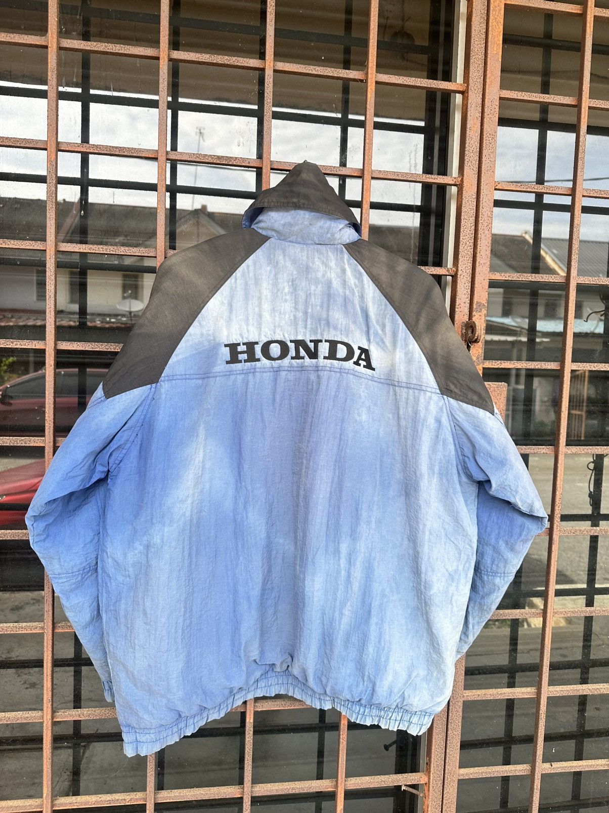 Vintage THRASHED HONDA Long Utility Jacket Size US L / EU 52-54 / 3 - 8 Thumbnail