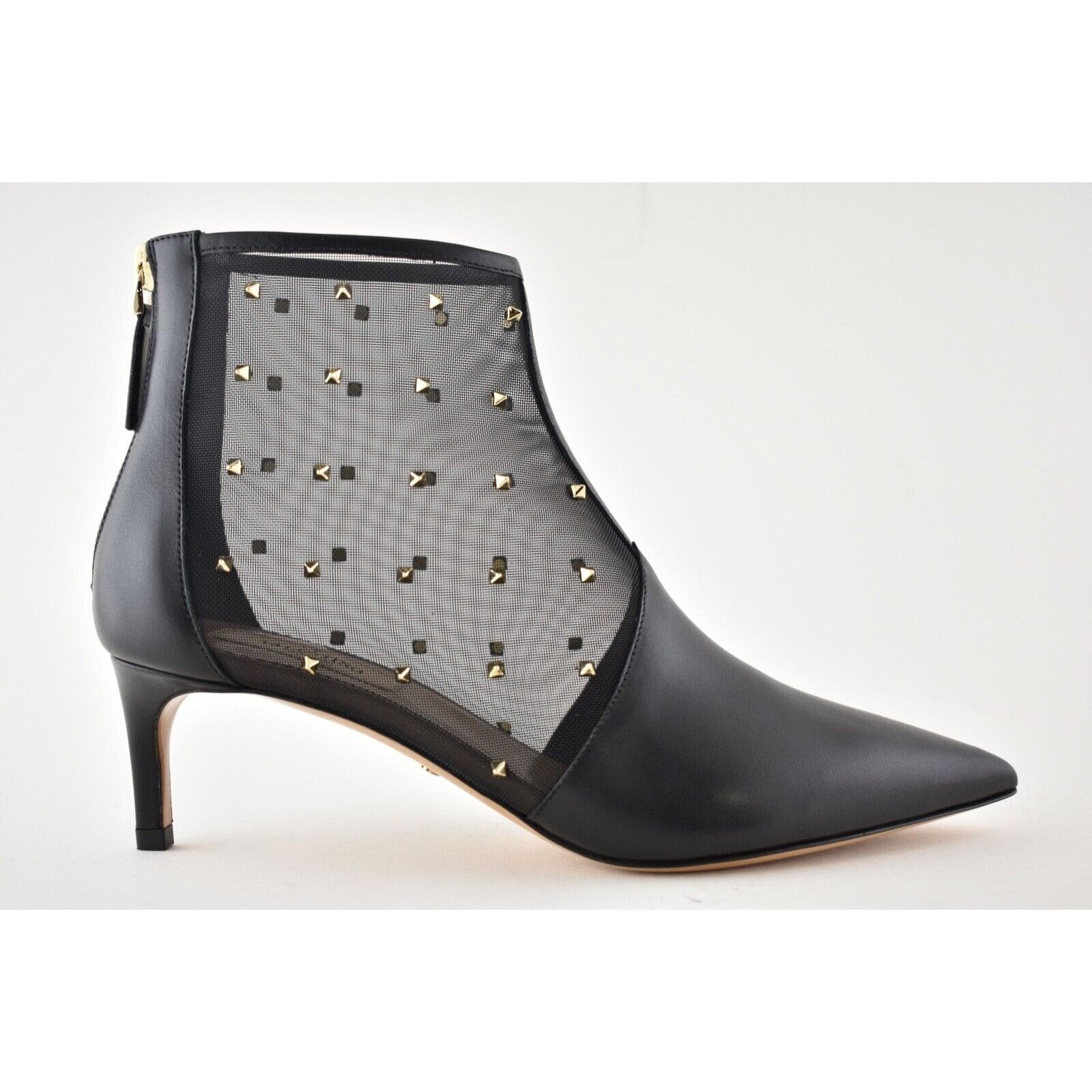 Valentino Valentino Rockstud Shining Mesh Black Leather Stud Kitten Size US 6 / IT 36 - 3 Thumbnail