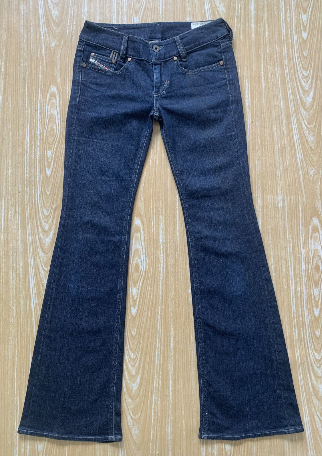 Adidas × Diesel Rare Diesel x Adidas ADI-LOUVELY Stretch Flare Jeans Pants Size US 27 - 2 Thumbnail