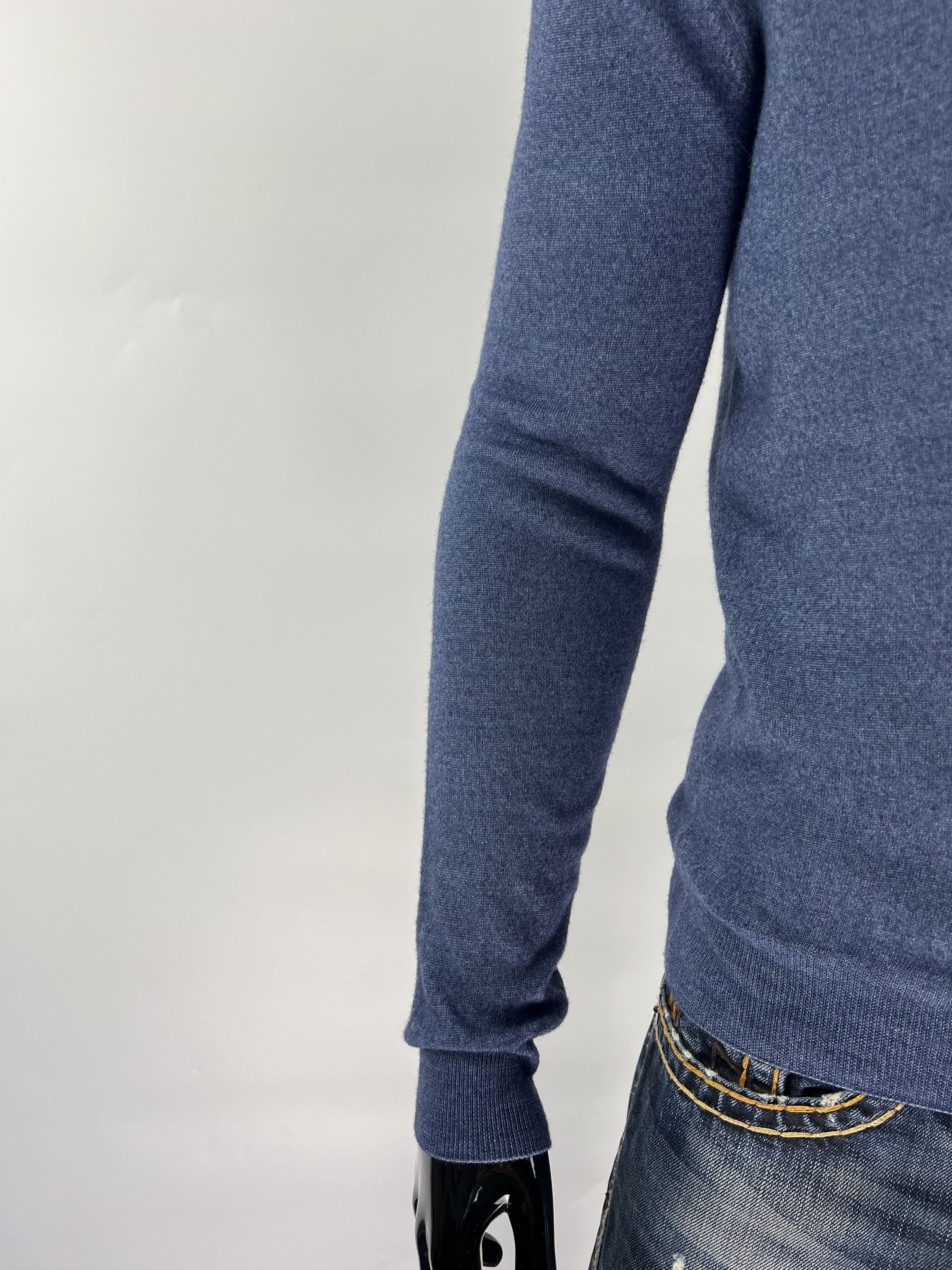 Cruciani Cruciani Men's Blue 100% Wool Sweater Size 52(M/L) Size US M / EU 48-50 / 2 - 8 Thumbnail