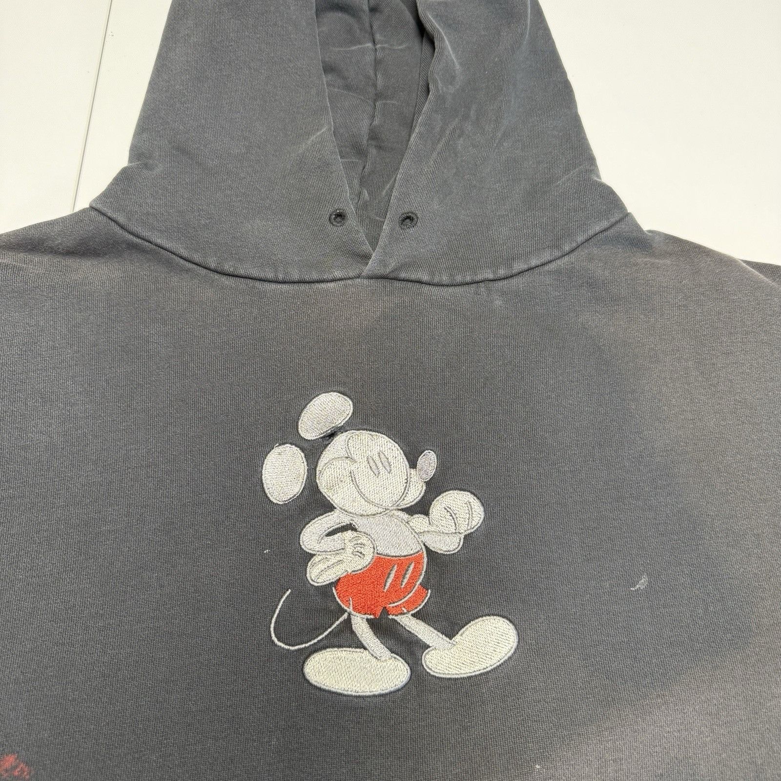 Mickey Mouse Vintage Mickey Mouse Hoodie Sweatshirt Black Embroidered 2XL Size US XXL / EU 58 / 5 - 6 Thumbnail