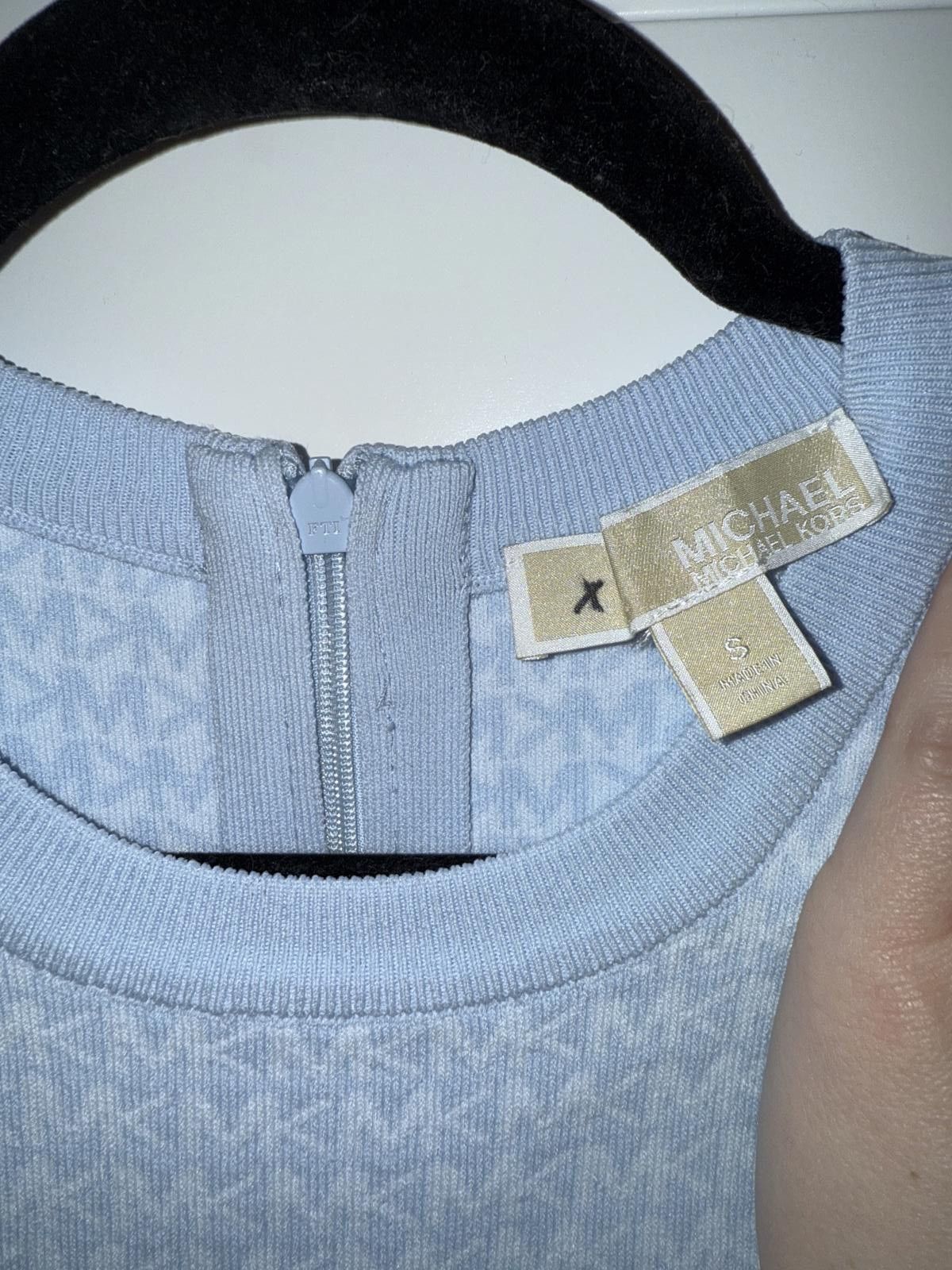 Michael Kors Michael Kors Sweater Dress Short Sleeve Blue Women's Size M / US 6-8 / IT 42-44 - 2 Thumbnail