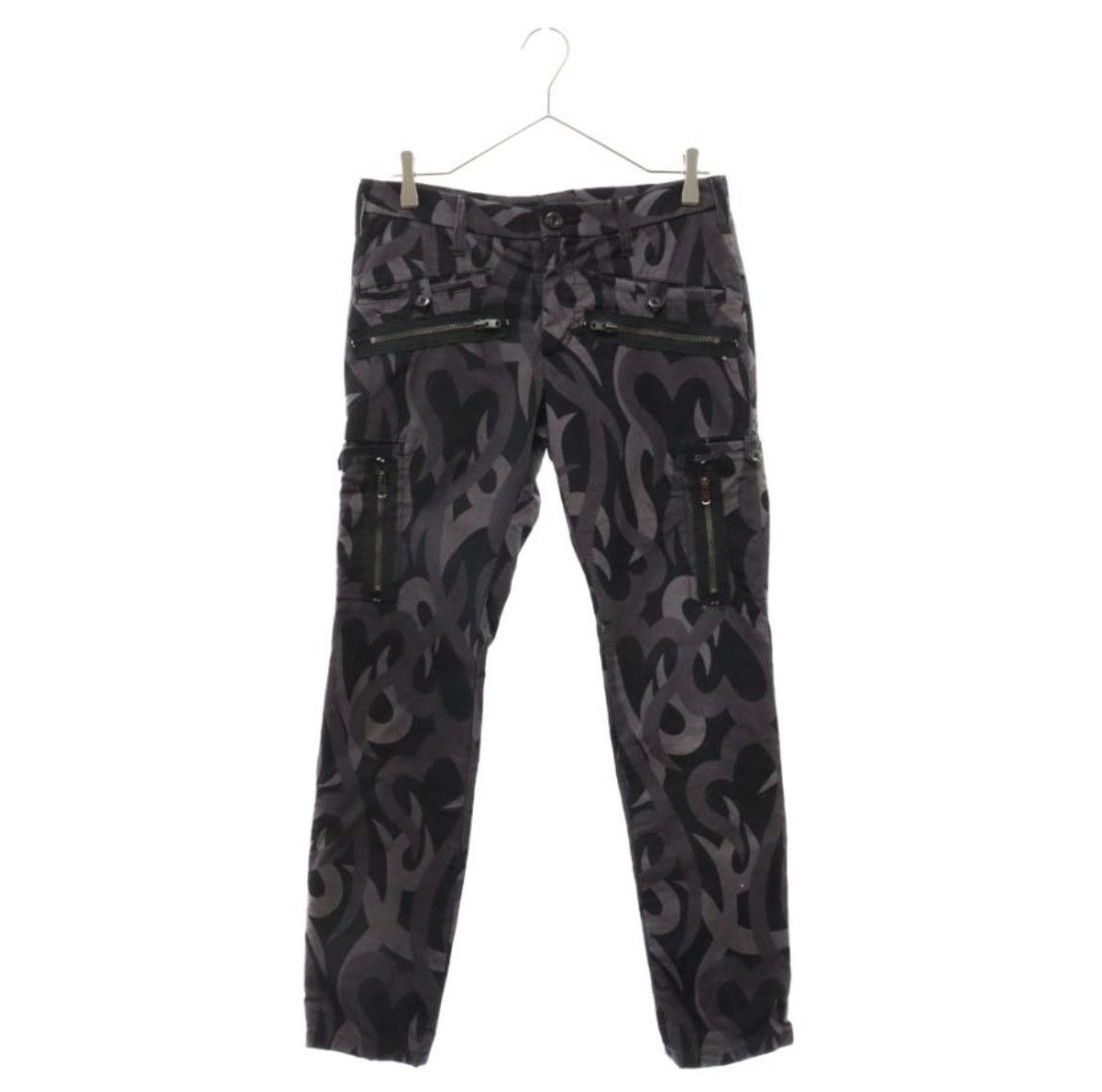 image of Number N Ine Number Nine Heart Tribal Bontage Pants Size 2 in Black, Men's