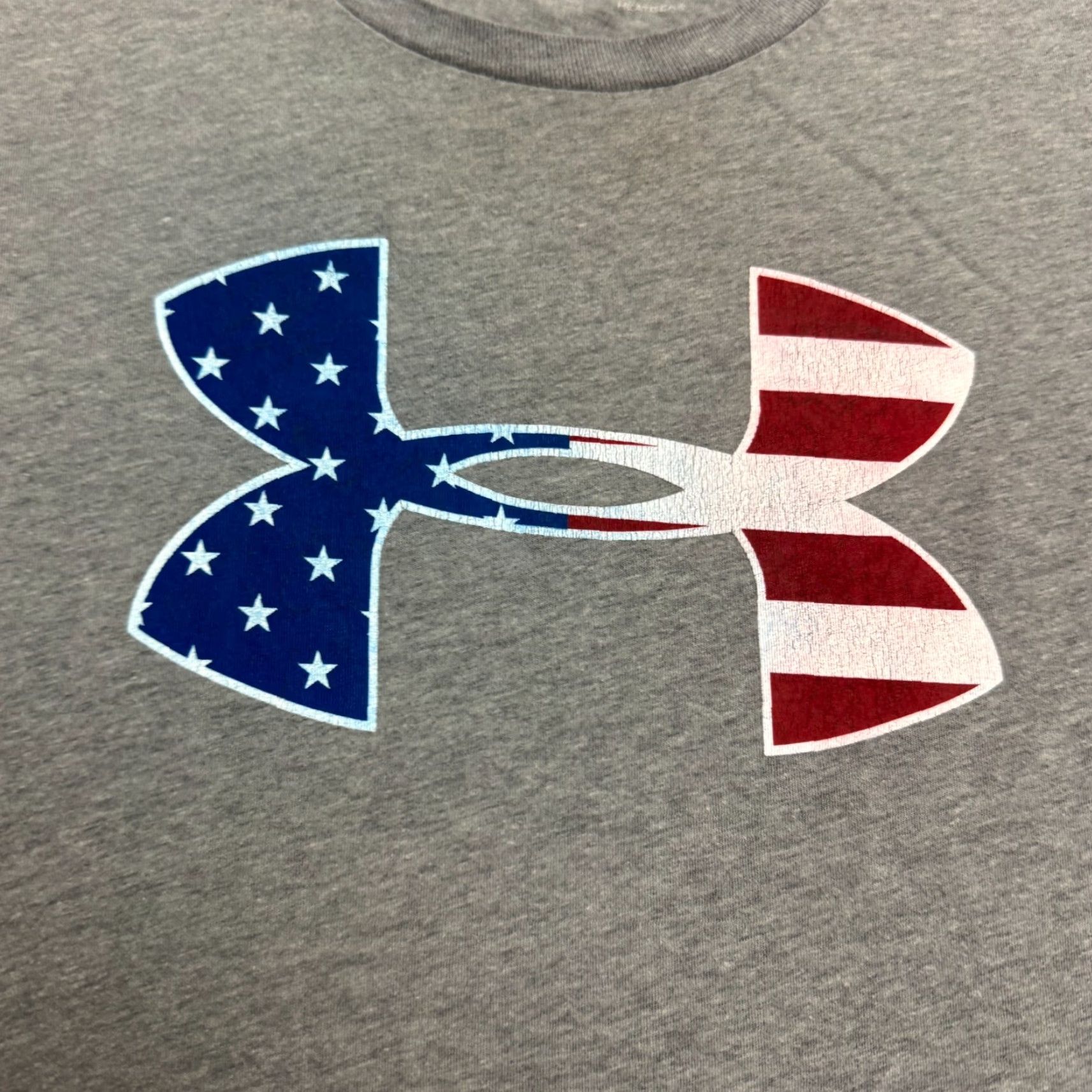 Under Armour Under Armour HeatGear T-Shirt Mens Large Gray USA Tee Size US L / EU 52-54 / 3 - 6 Thumbnail