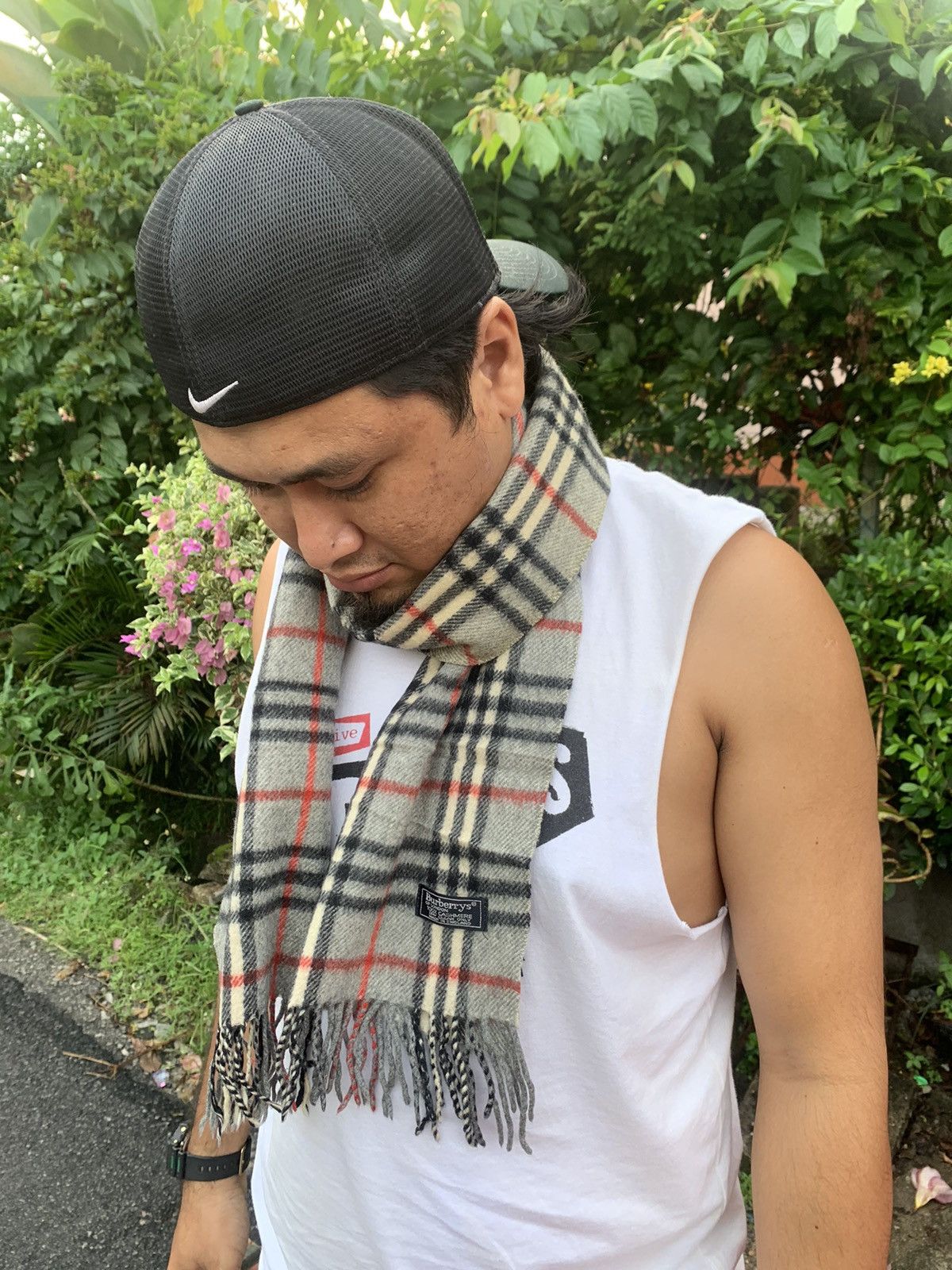 Burberry × Designer Vintage Buberry Scaff wool Size ONE SIZE - 4 Thumbnail