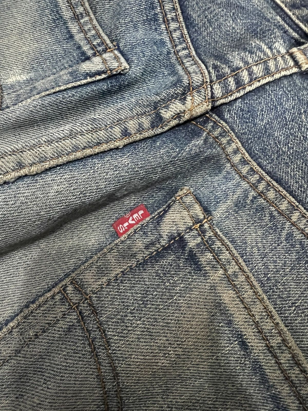 Levi's Vintage Levis 502 Big E Rusty Distress Selvedge Jean Size US 30 / EU 46 - 20 Thumbnail
