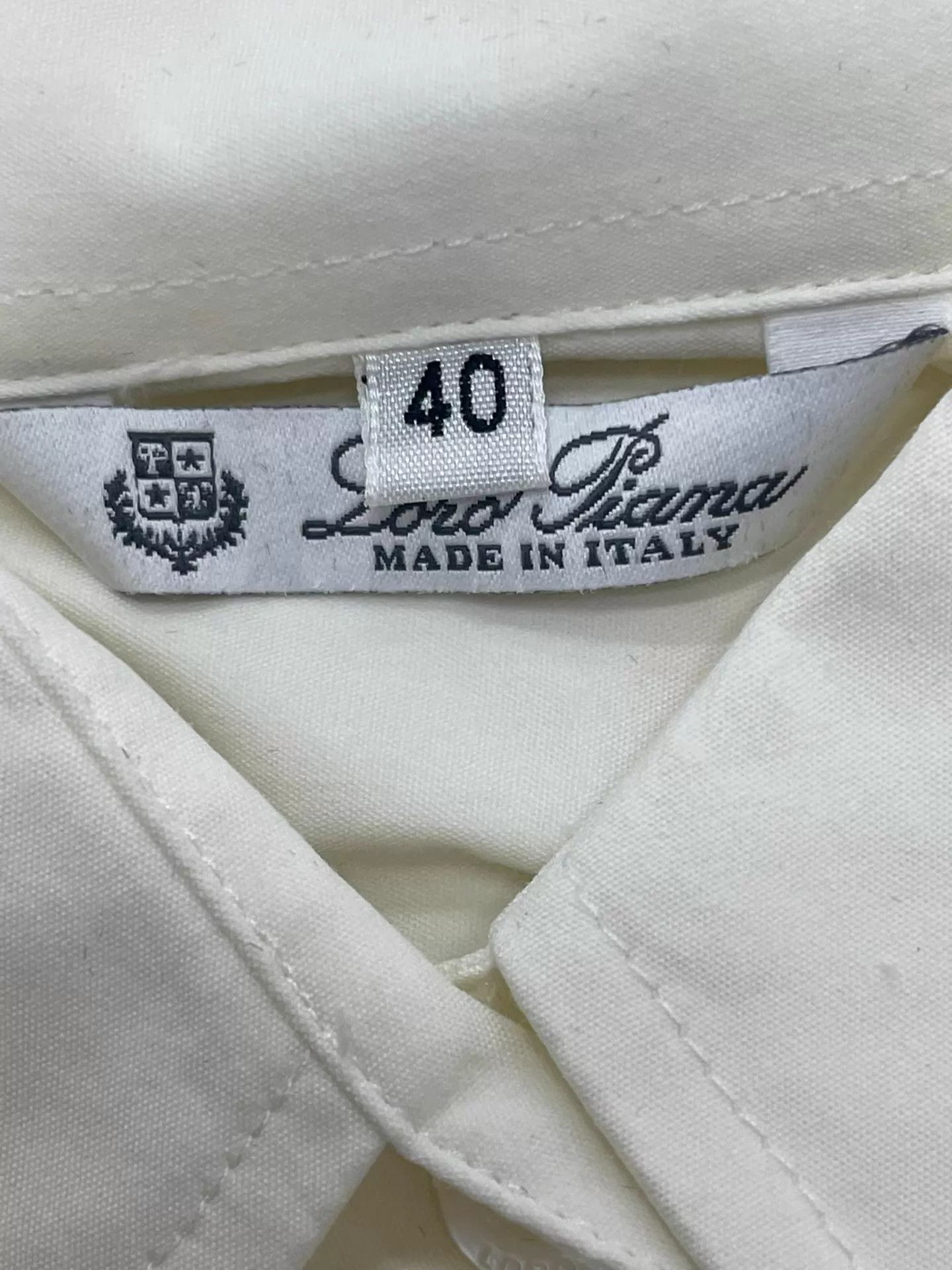 Loro Piana Loro Piana White Slim Fit Collared Shirt Size 40 Size S / US 4 / IT 40 - 5 Thumbnail