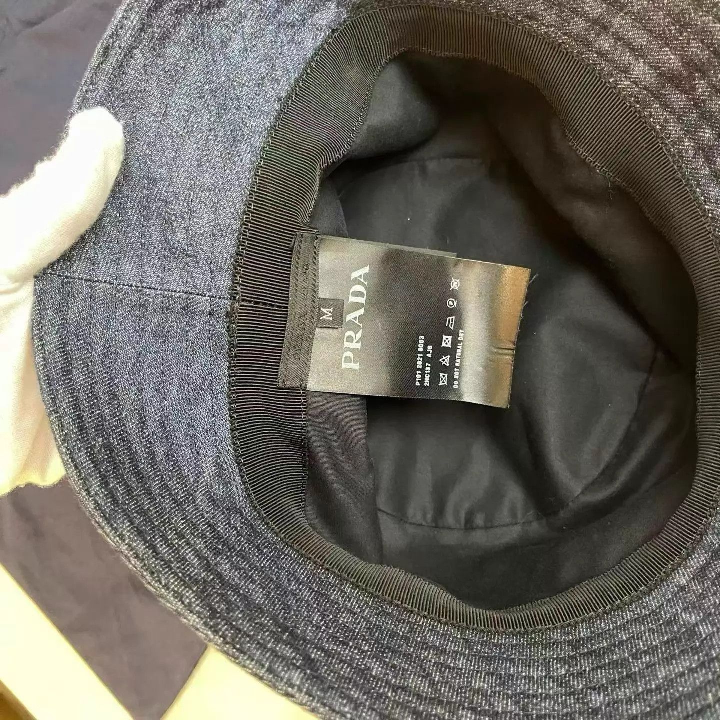 Prada Prada Denim Fisherman Hat M with Dust Bag Size ONE SIZE - 4 Thumbnail