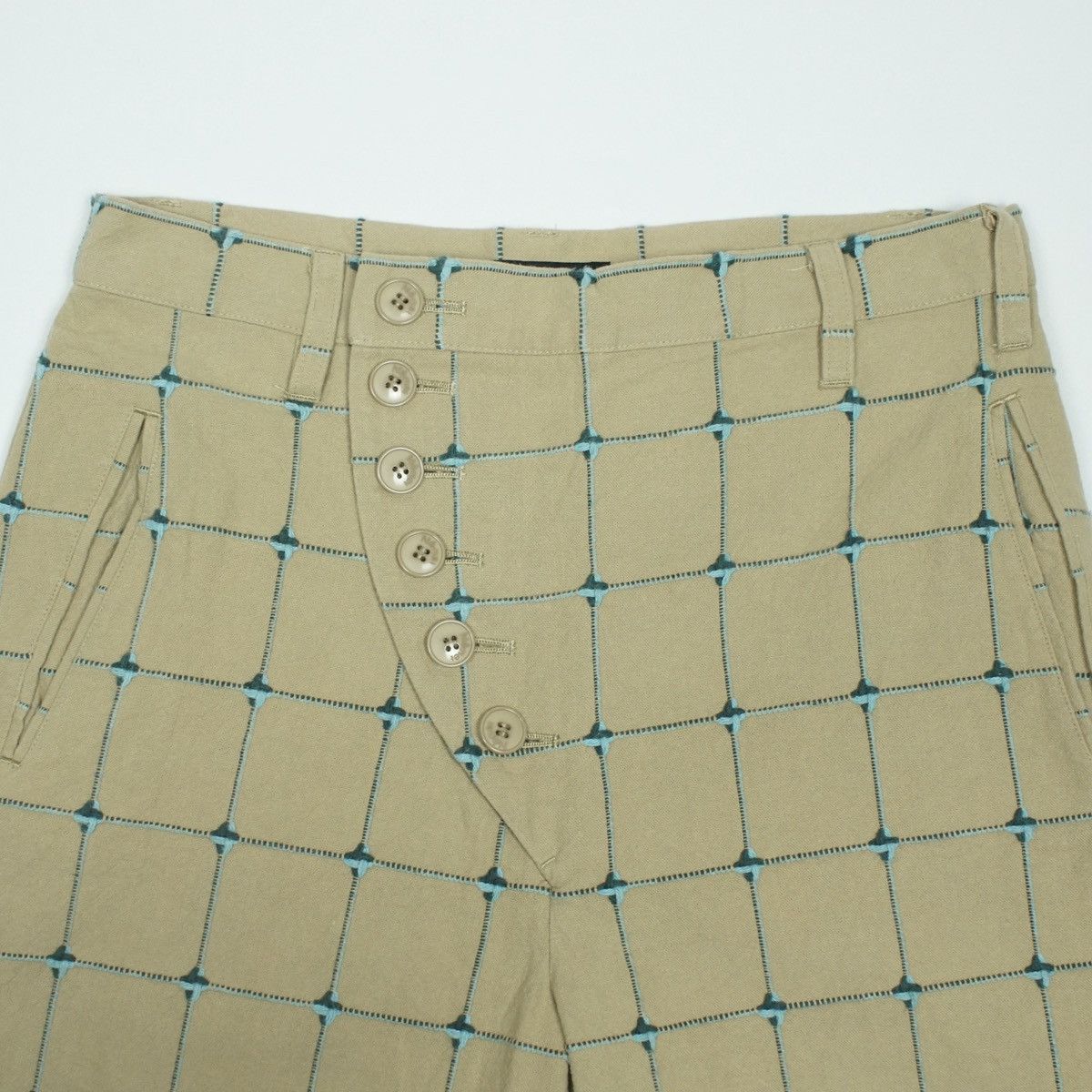 Issey Miyake *NoTariff Issey Miyake Ne-net Plaid Shorts Size 28" / US 6 / IT 42 - 3 Thumbnail