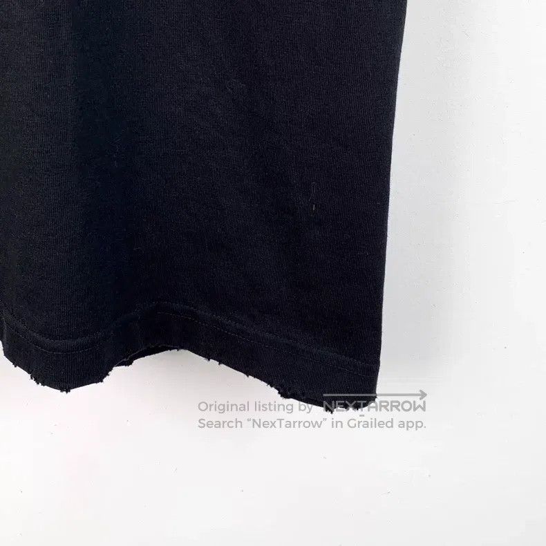 Balenciaga Balenciaga Black Distressed Logo Letter Print Cotton Crewn Size US XS / EU 42 / 0 - 5 Thumbnail