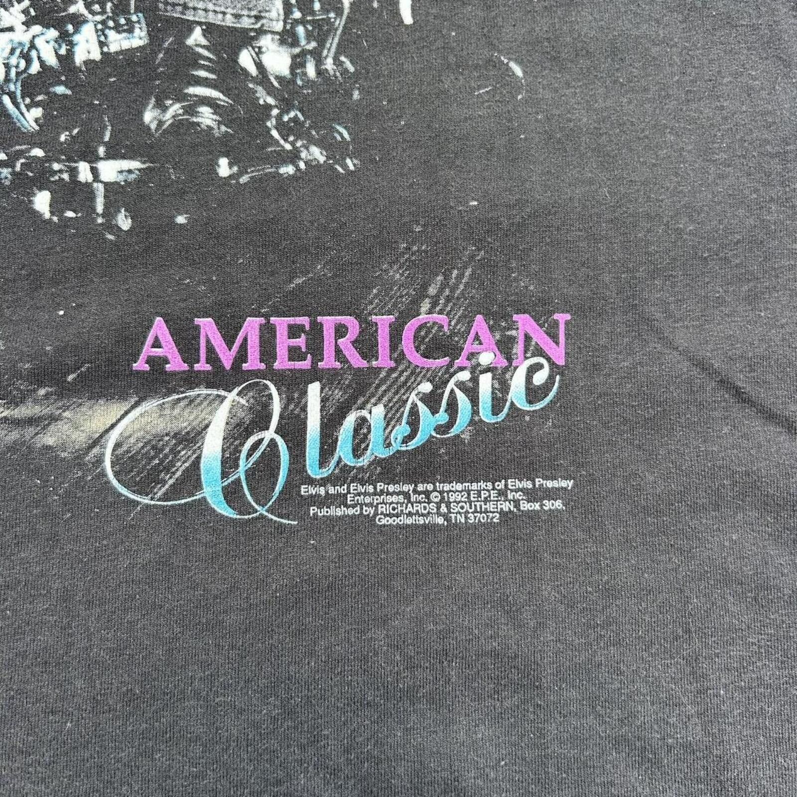 Other Vintage 1992 Elvis Presley Graphic Motorcycle T shirt size L Size US L / EU 52-54 / 3 - 4 Thumbnail