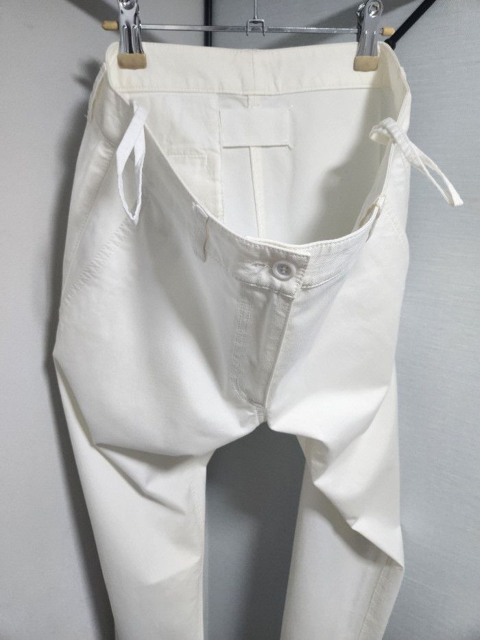 Maison Margiela Martin Margiela 0번 블랭크 택 ​S/S 화이트 팬츠 Size 28" / US 6 / IT 42 - 2 Thumbnail