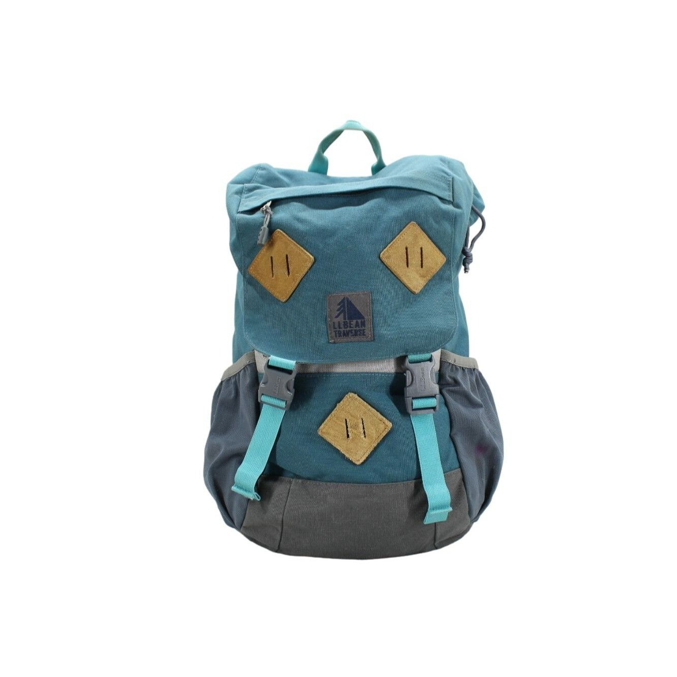 Backpack L.L. Bean Outdoor Life LL Bean Traverse Backpack School Outdoor Nylon Teal Gray Grailed