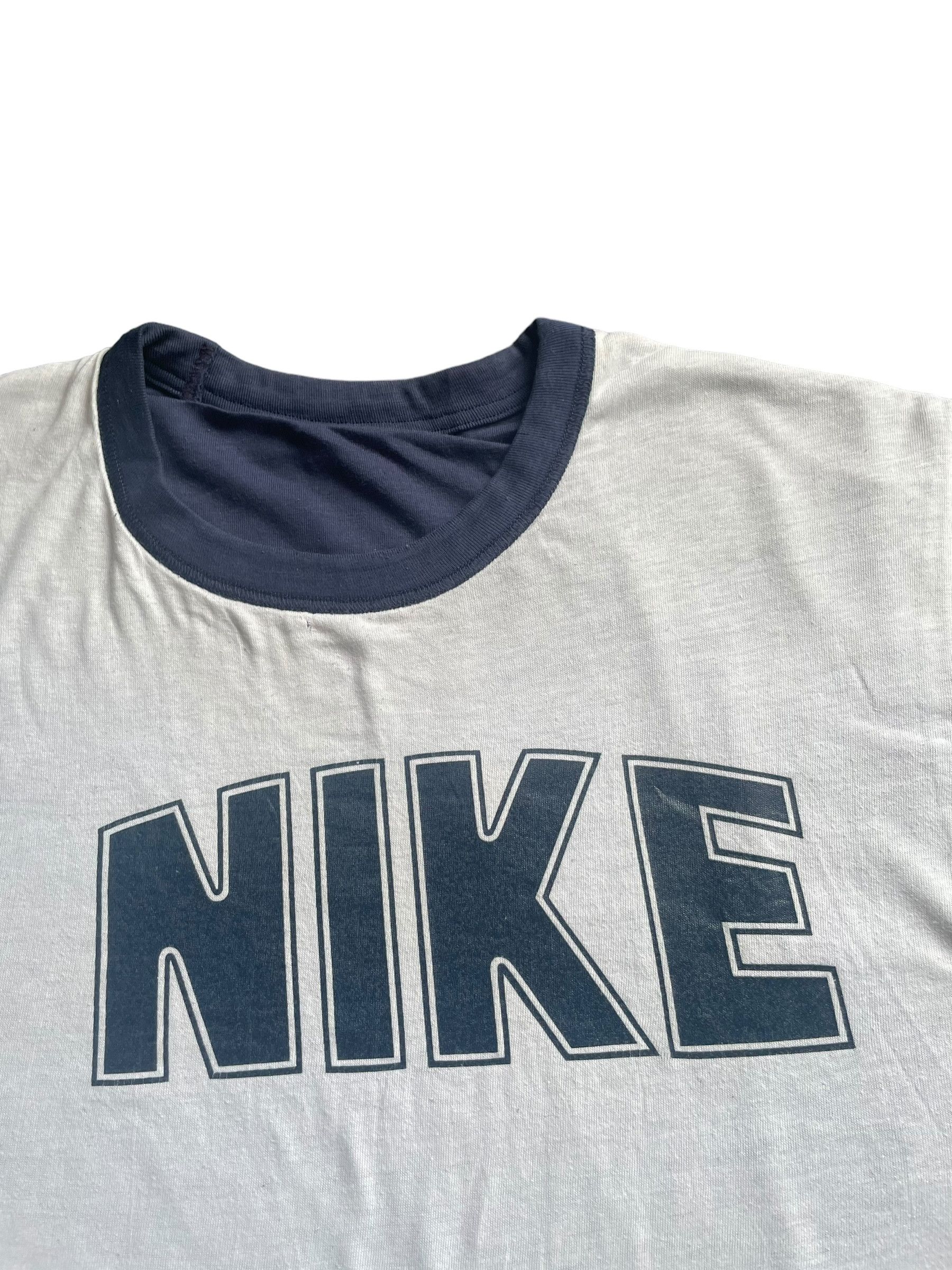 Nike Vintage 80's NIKE BLOCK Reverseable Tshirt Size US XL / EU 56 / 4 - 3 Thumbnail