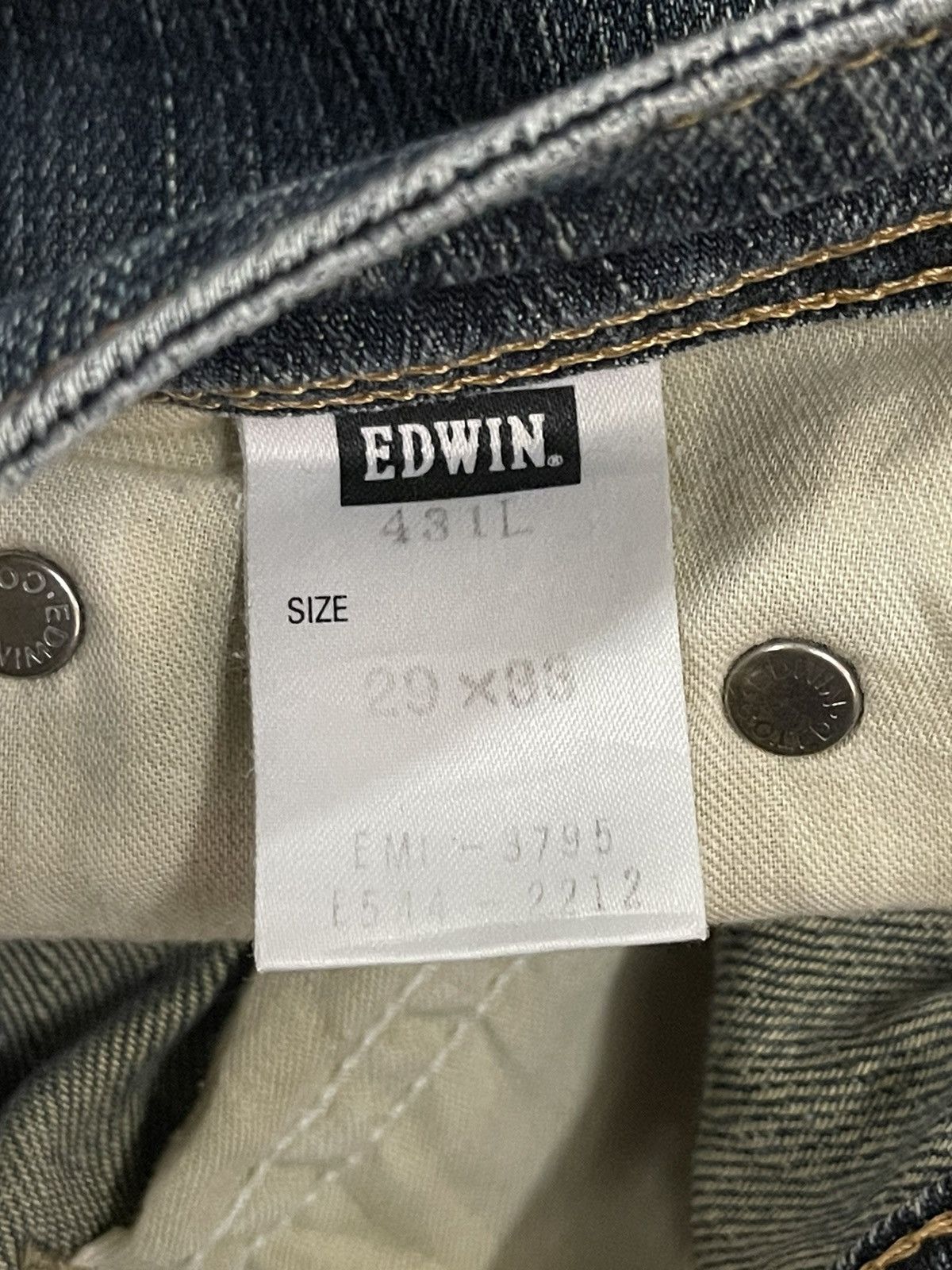 Edwin Vintage Edwin Japan Blue Wash Distress Style Bootcut Jeans Size 28" / US 6 / IT 42 - 7 Thumbnail