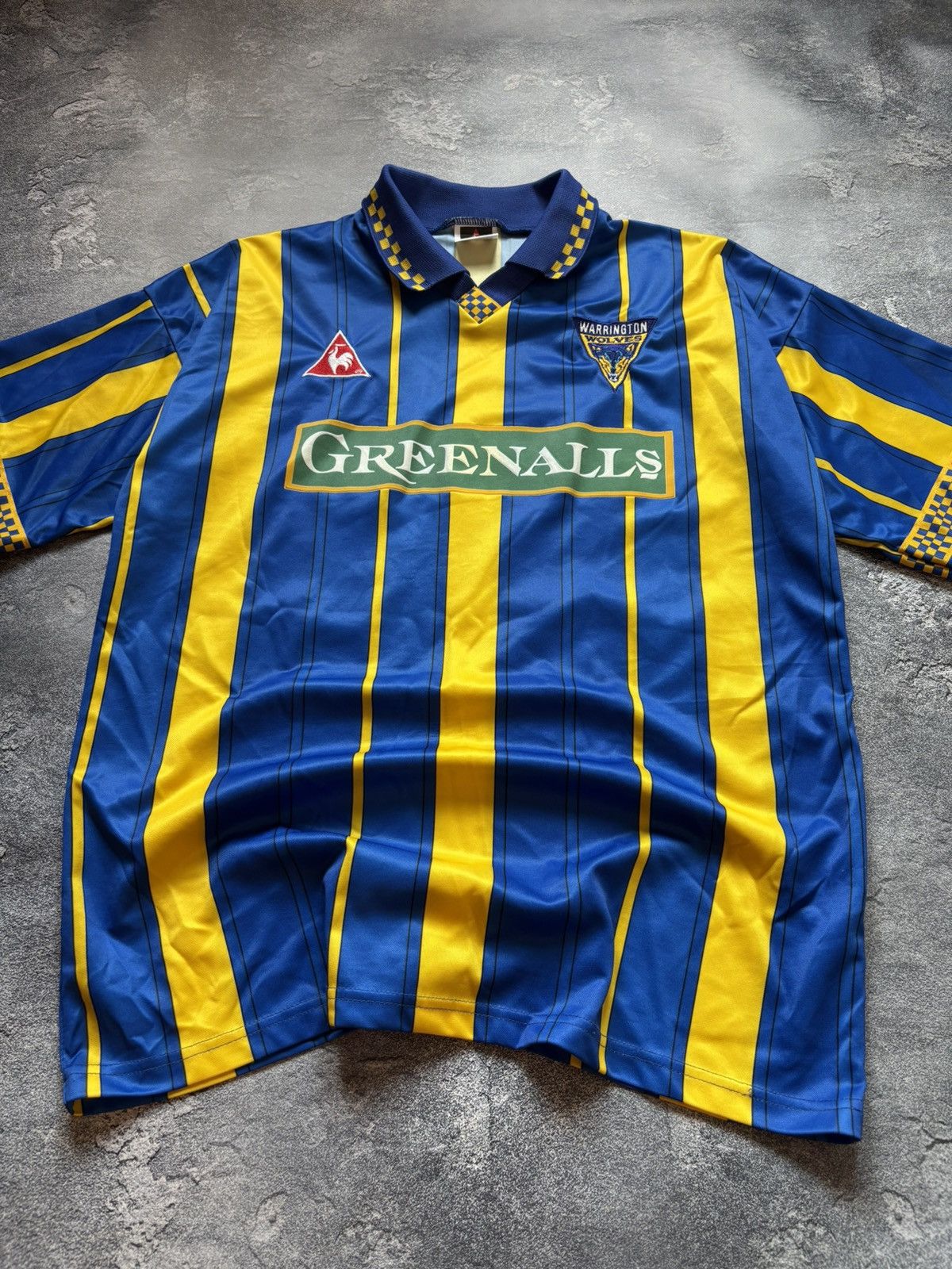 Le Coq Sportif 1997/98 Warrington Wolves Vintage Rugby Soccer Jersey Rare Size US M / EU 48-50 / 2 - 2 Thumbnail