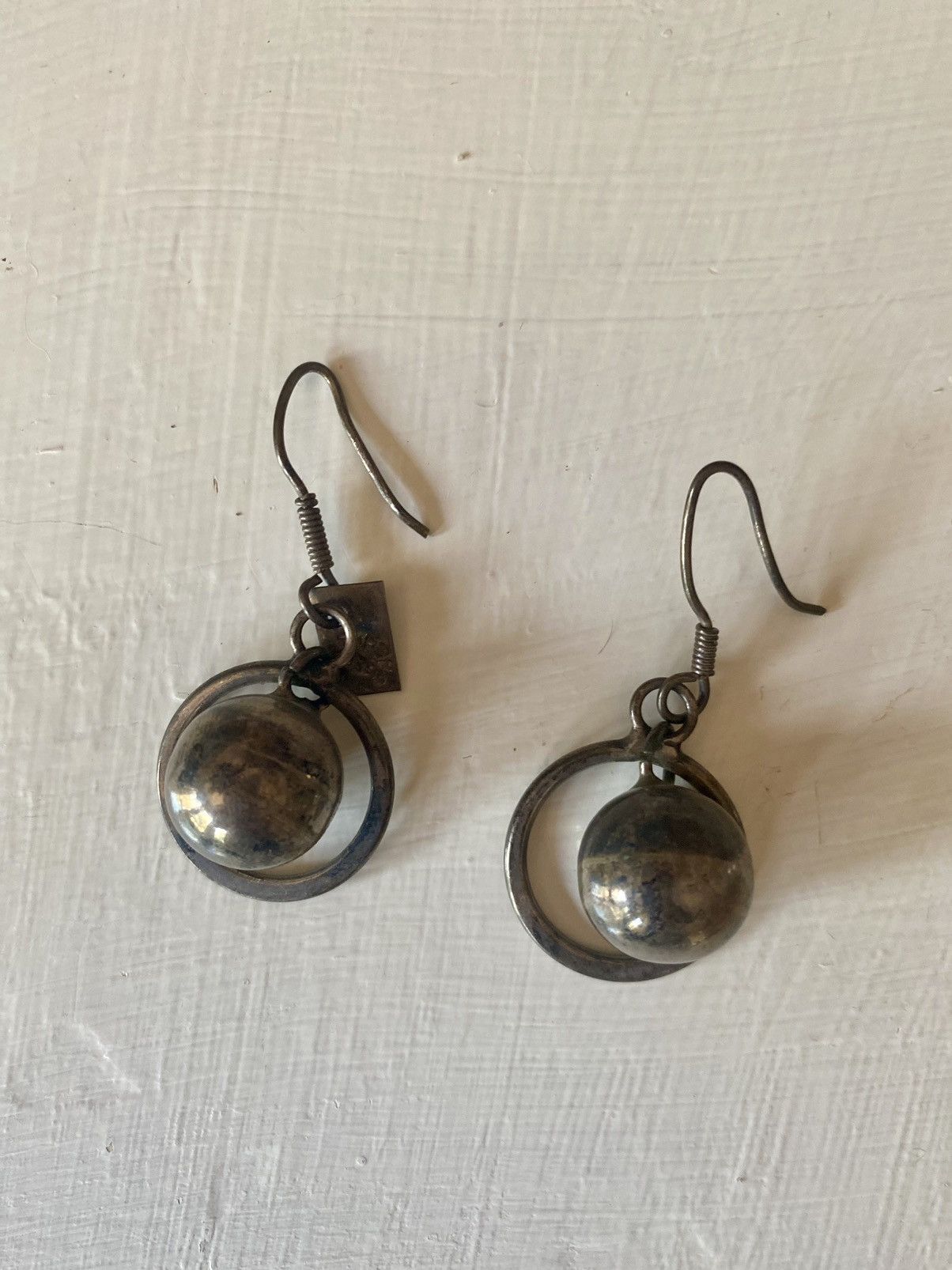 Vintage VINTAGE STERLING SILVER MEXICO DANGLE BALL HOOK EARRINGS Size ONE SIZE - 3 Thumbnail