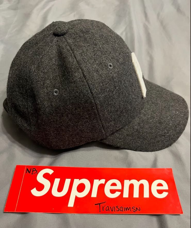 Palace Palace Grey Wool 6-Panel Cap Size ONE SIZE - 3 Thumbnail