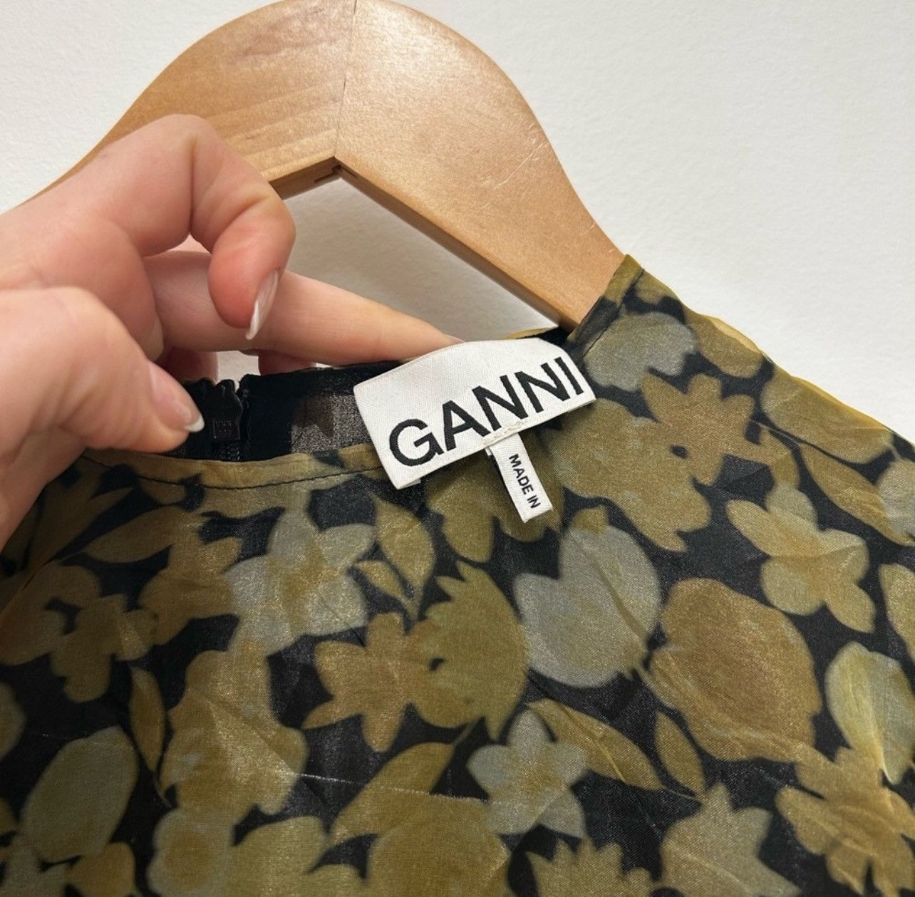 Ganni GANNI “ Organza Baby Doll Dress” Size M / US 6-8 / IT 42-44 - 3 Thumbnail